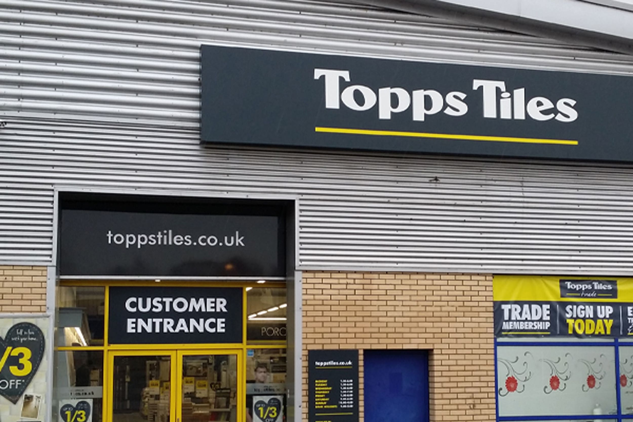 Topps Tiles has said households are still holding off on costly home renovation projects (Topps Tiles/PA)