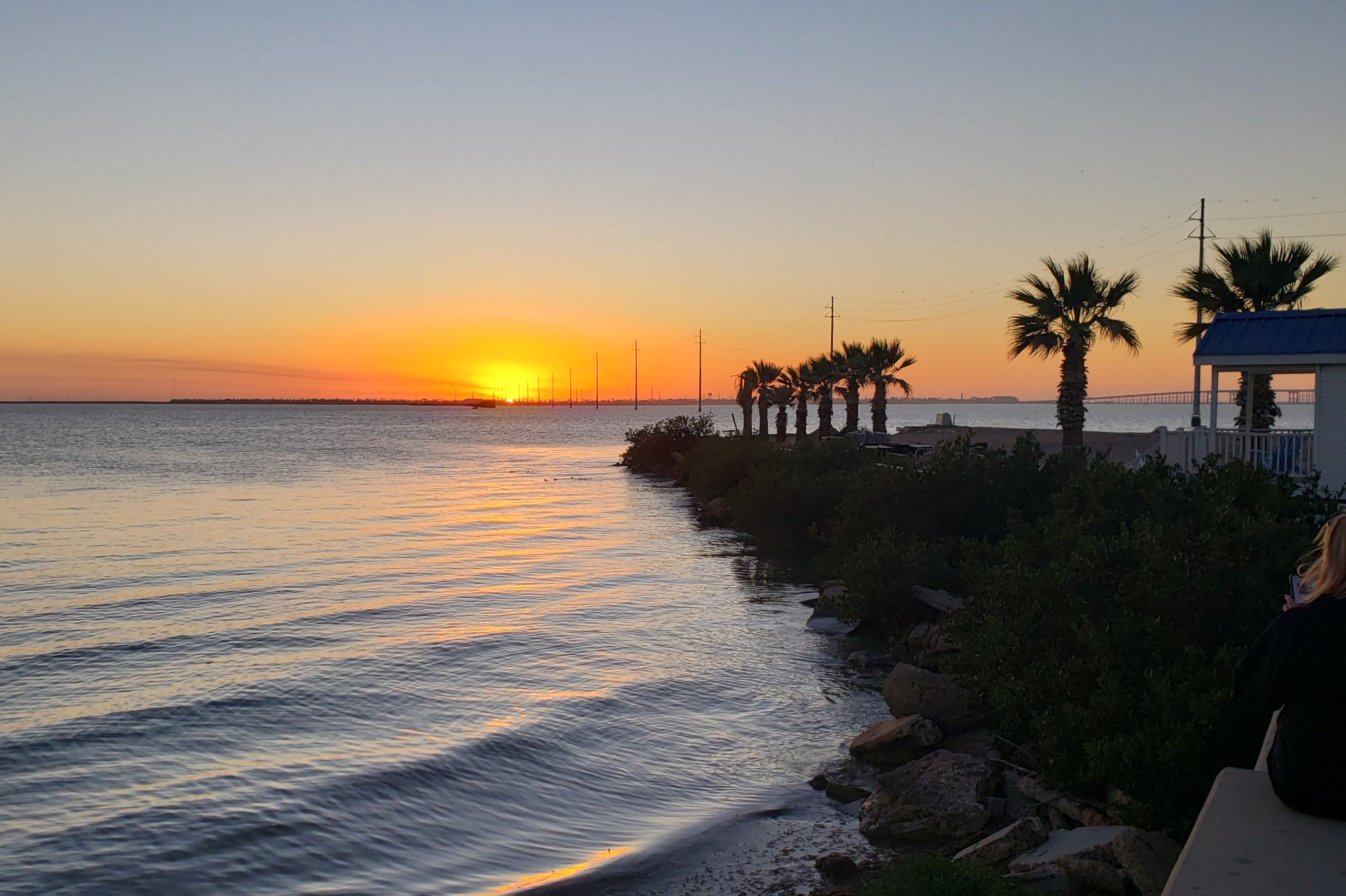 South Padre island stretches 12 miles, from Isla Blanca Park to Sea Shell Beach