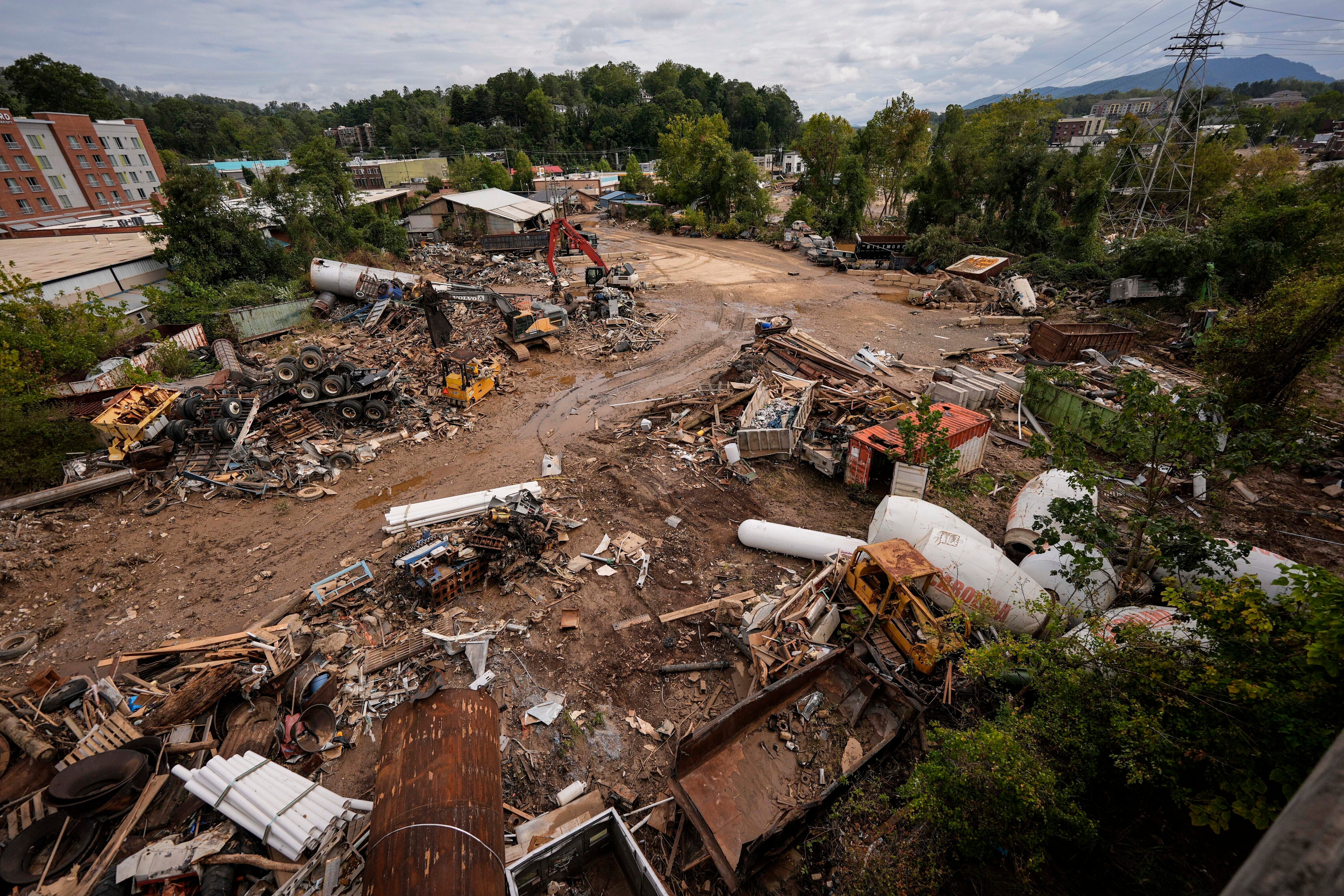 The city of Asheville, North Carolina was one of the cities hardest hit by Helene