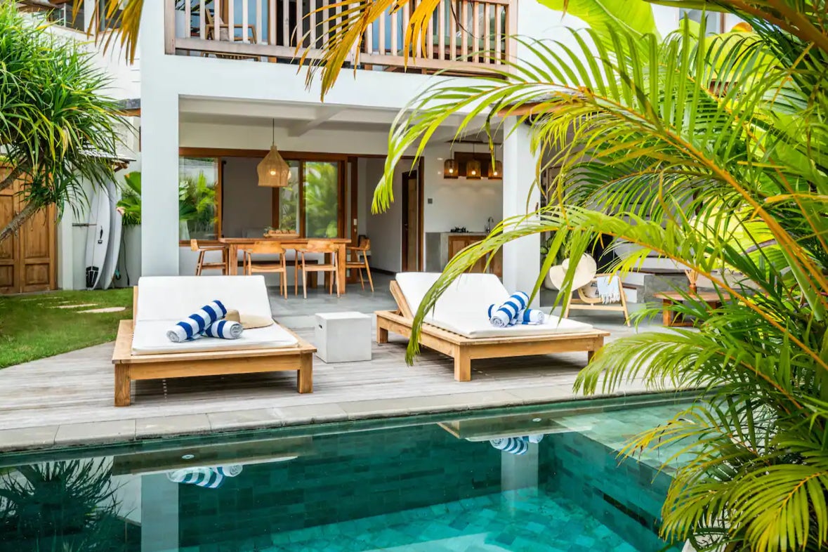 Opt for indoor-outdoor living on your next surfing break in Bali
