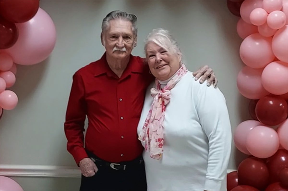 Marcia and Jerry Savage were found hugging each other after they were killed by a tree that fell and destroyed their bedroom during Hurricane Helene