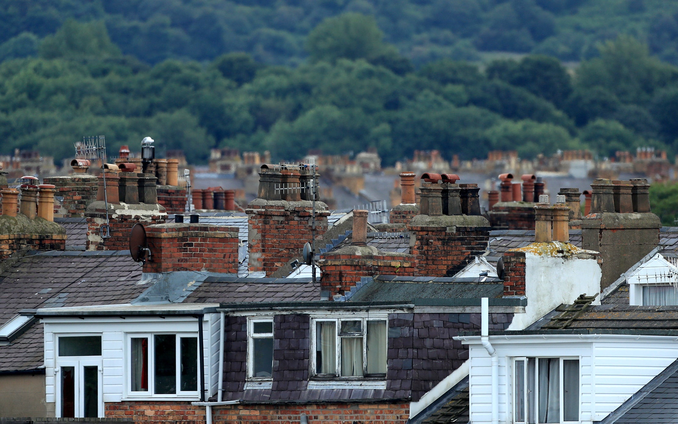 A general view of housing in Scarborough, North Yorkshire