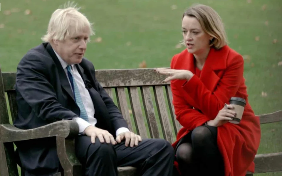 Laura Kuenssberg meets with Boris Johnson in 2021