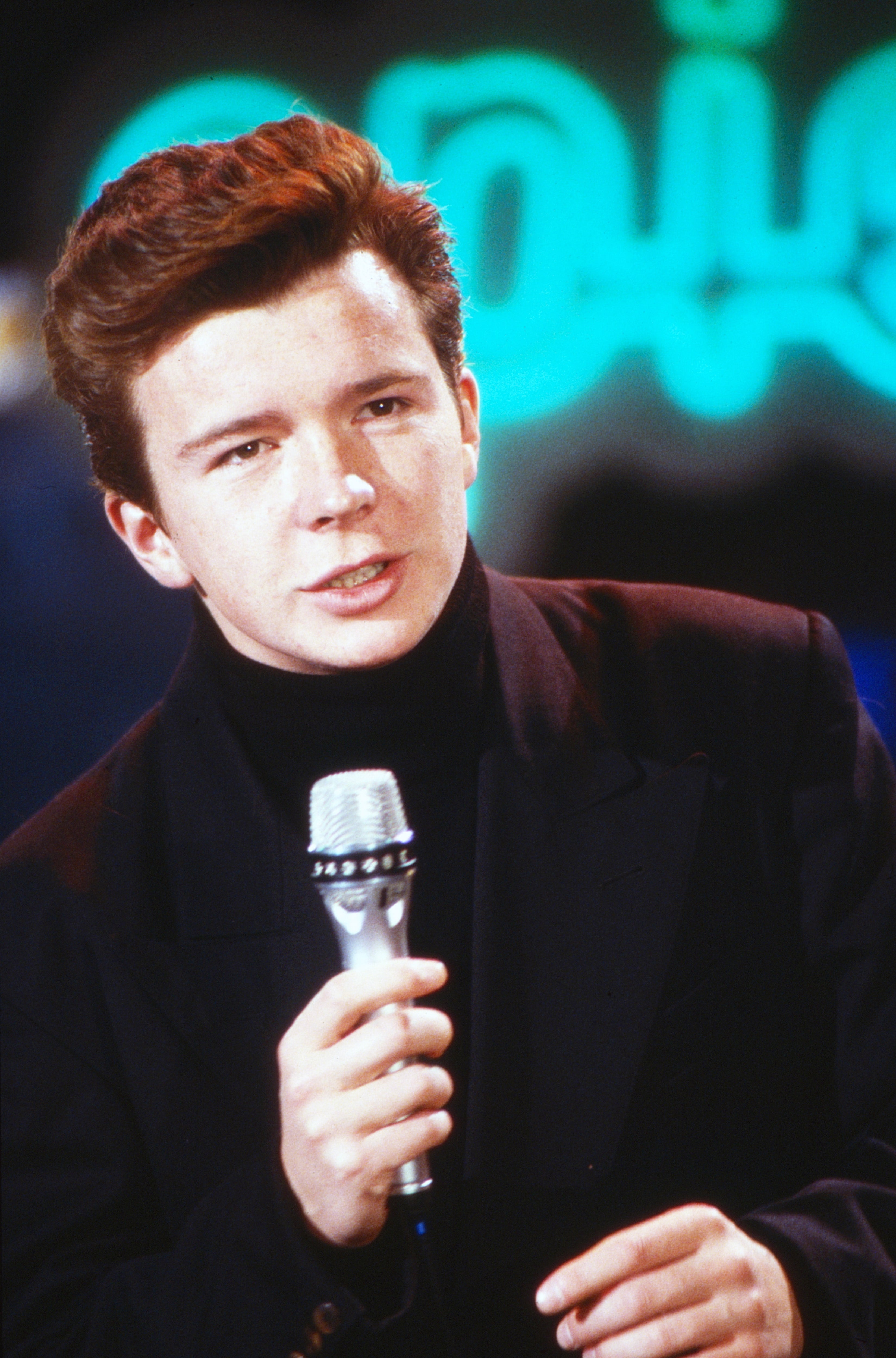 No stranger to love: Astley on German television in 1987