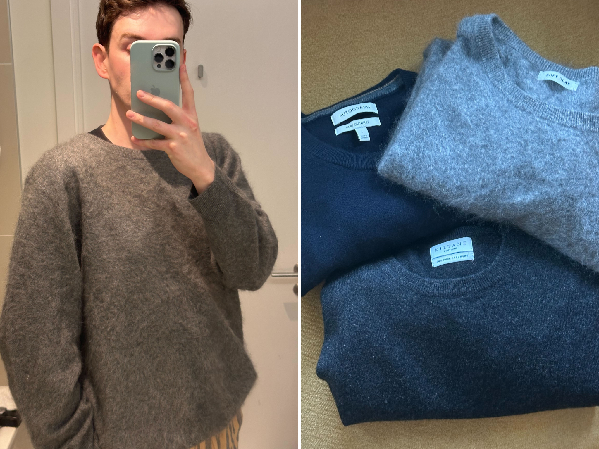 Our reviewer tested cashmere jumpers from a variety of brands, to bring you the best