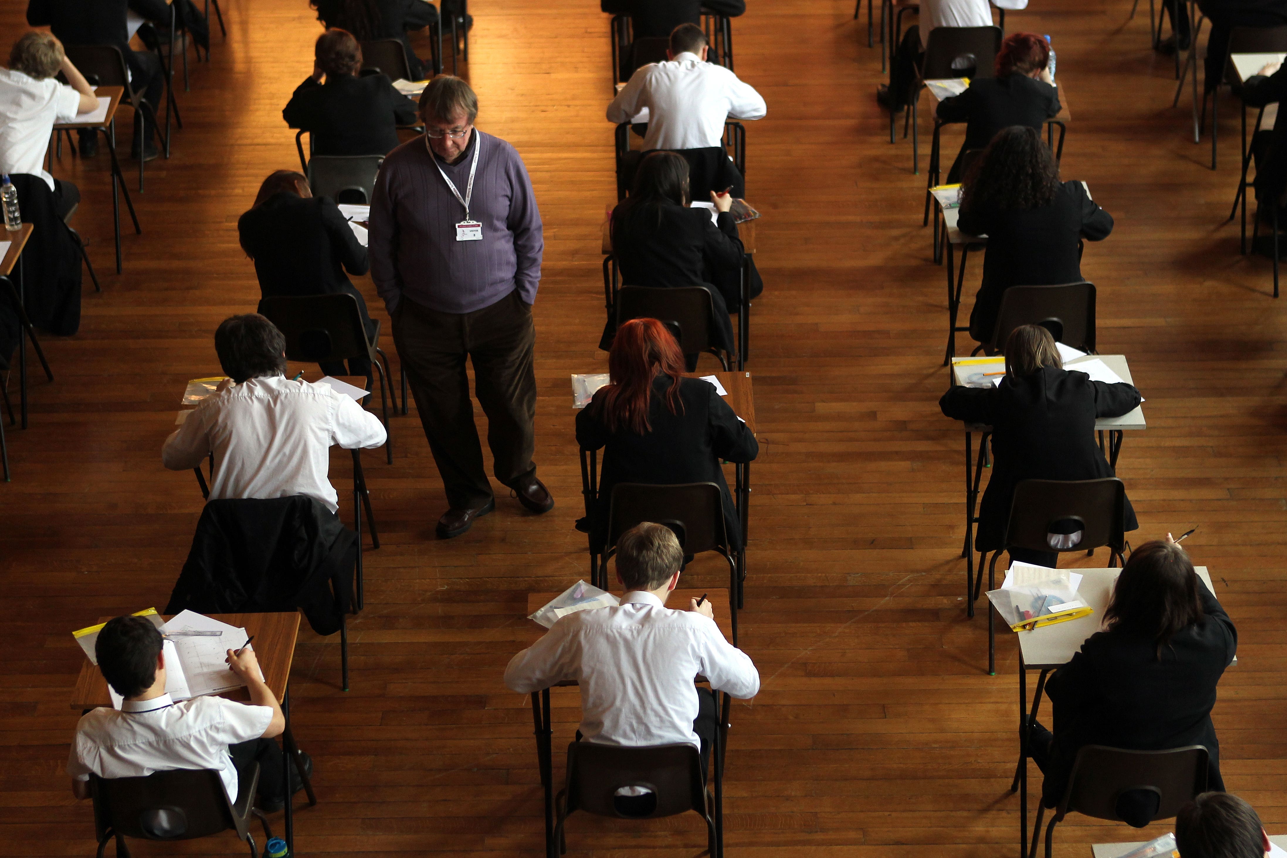 Exam aids have been given to GCSE pupils in England in mathematics, physics and combined science since 2022 (PA)