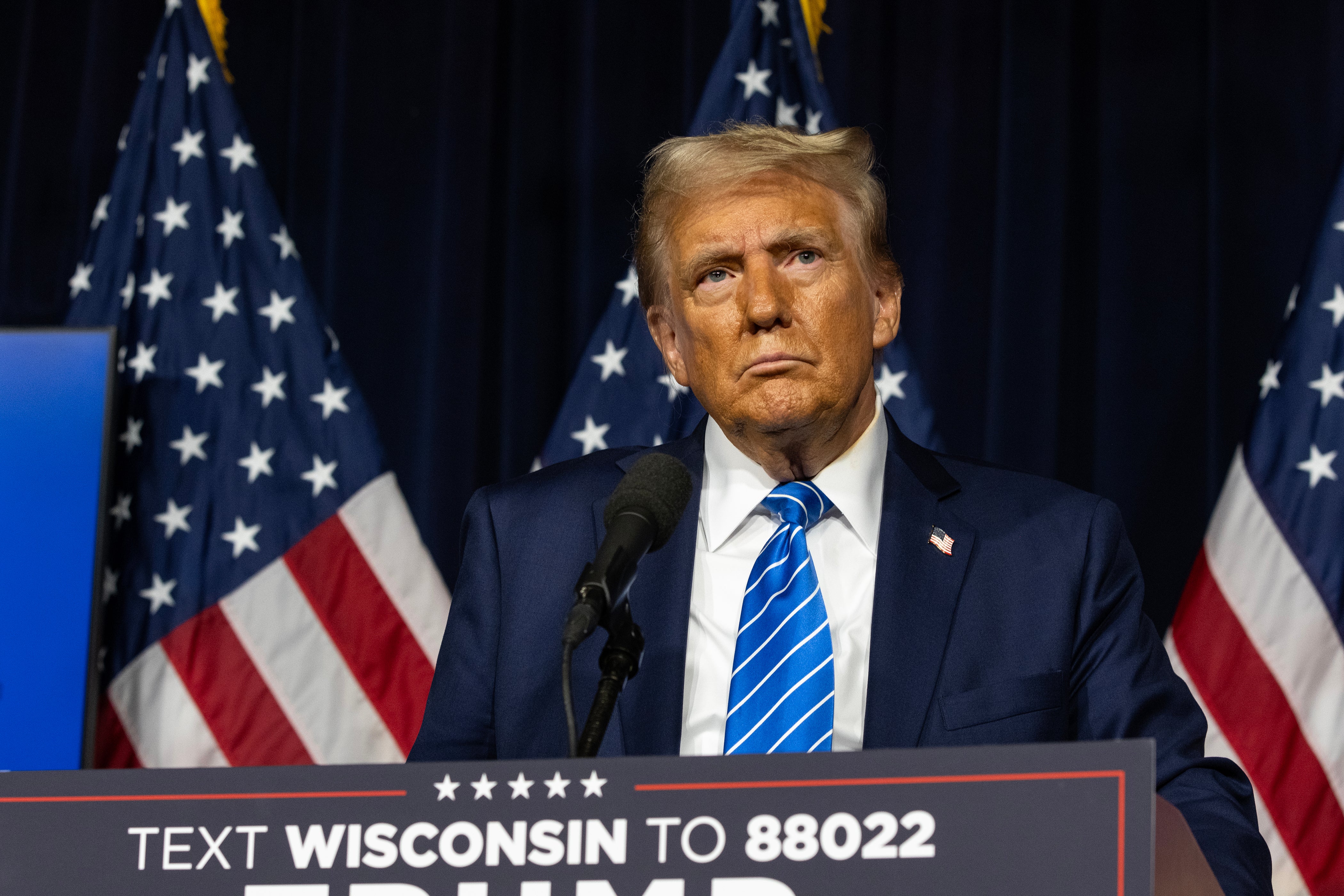 Donald Trump speaks at a press conference on October 1. Trump has refused to release his medical records since his arrival in US politics in 2015