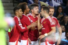 Harry Maguire salvages a Europa League point for 10-man Manchester United