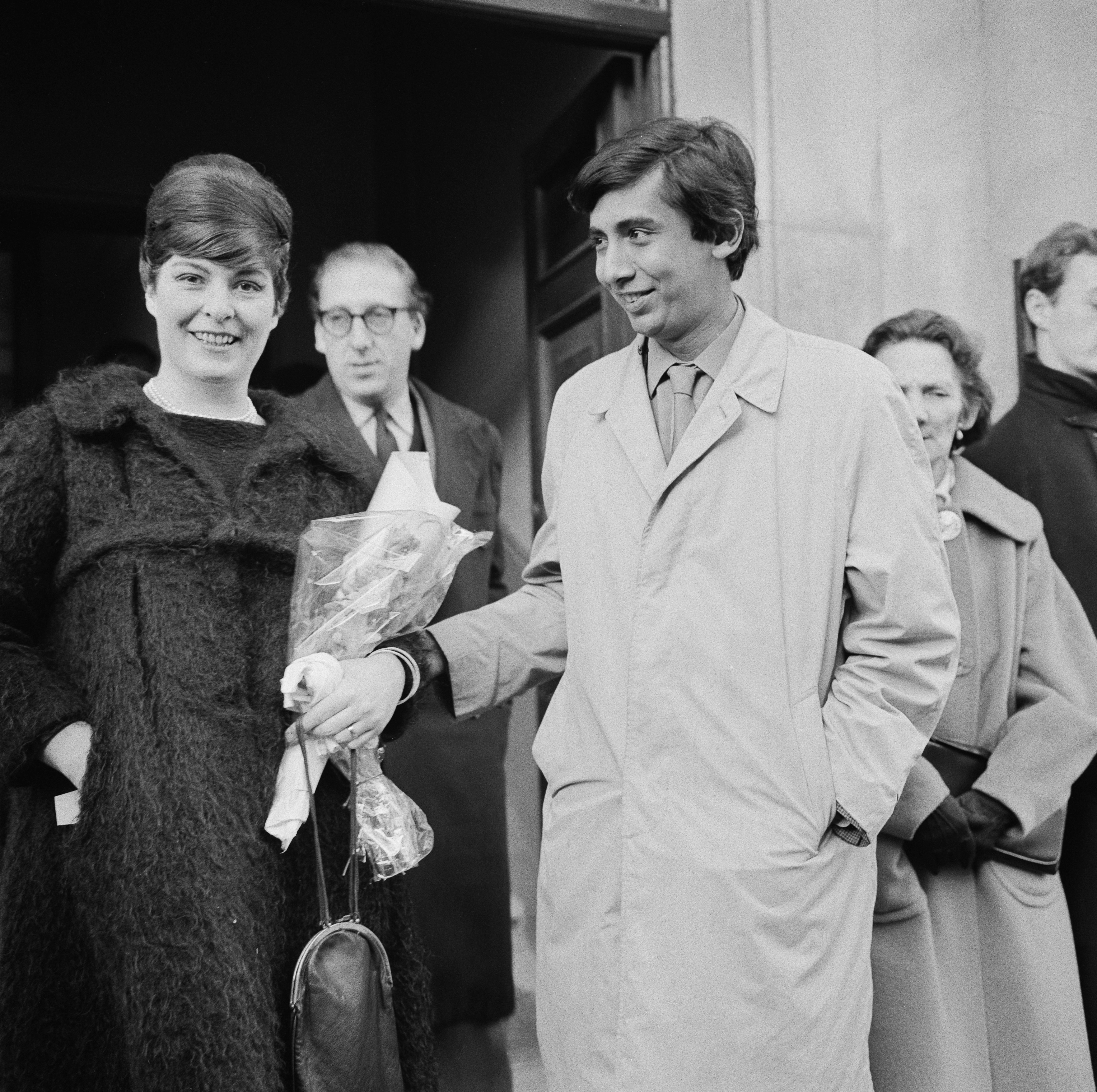 Henrietta Moraes and her husband Dom on their wedding day in 1960