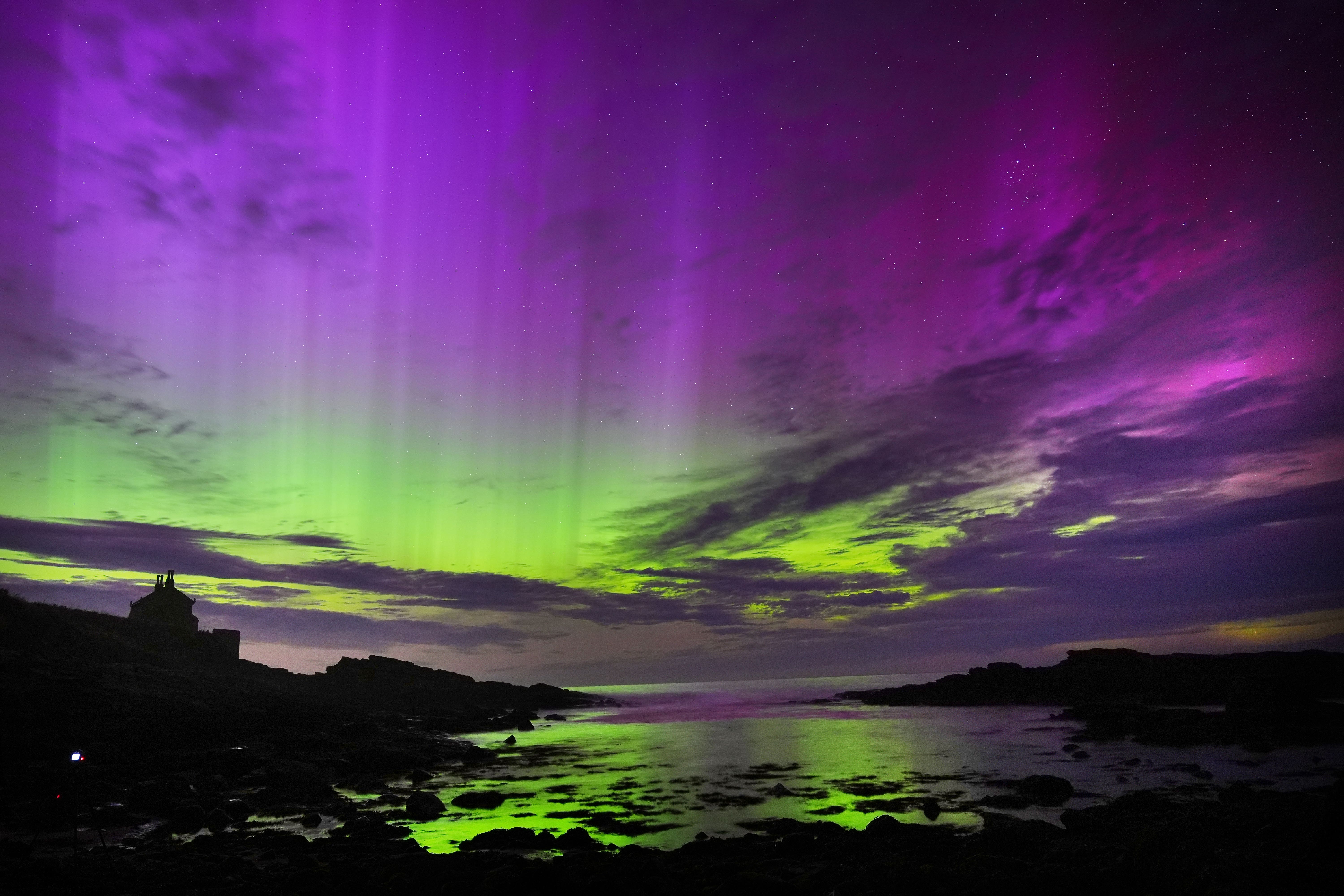 The Northern Lights could put on a ‘breathtaking’ display overt the weekend (Owen Humphreys/PA)