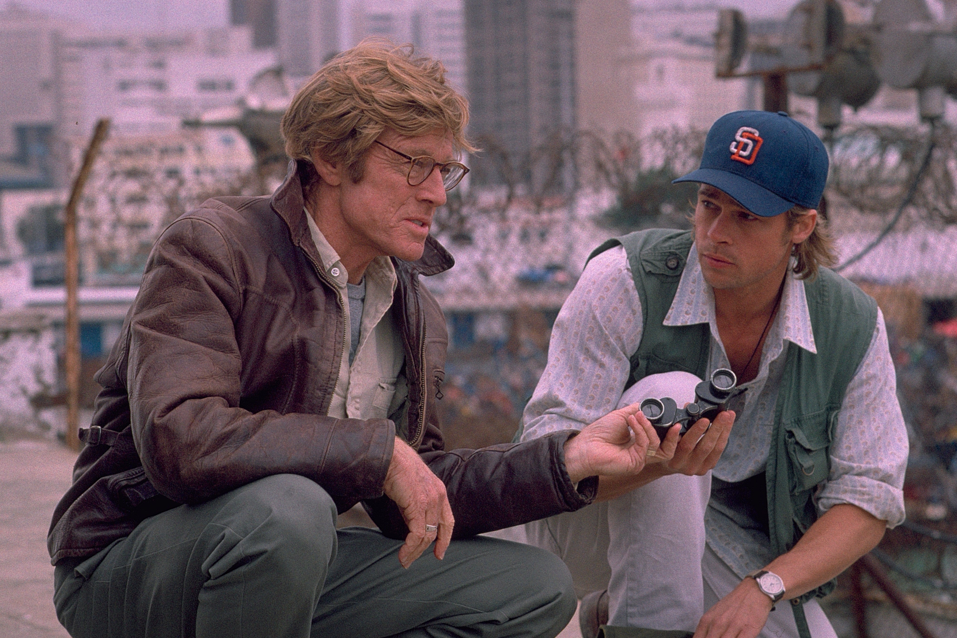 Robert Redford and Brad Pitt in ‘Spy Game’