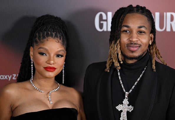 Halle Bailey and DDG attending the Glamour Women of The Year Awards in London in 2023