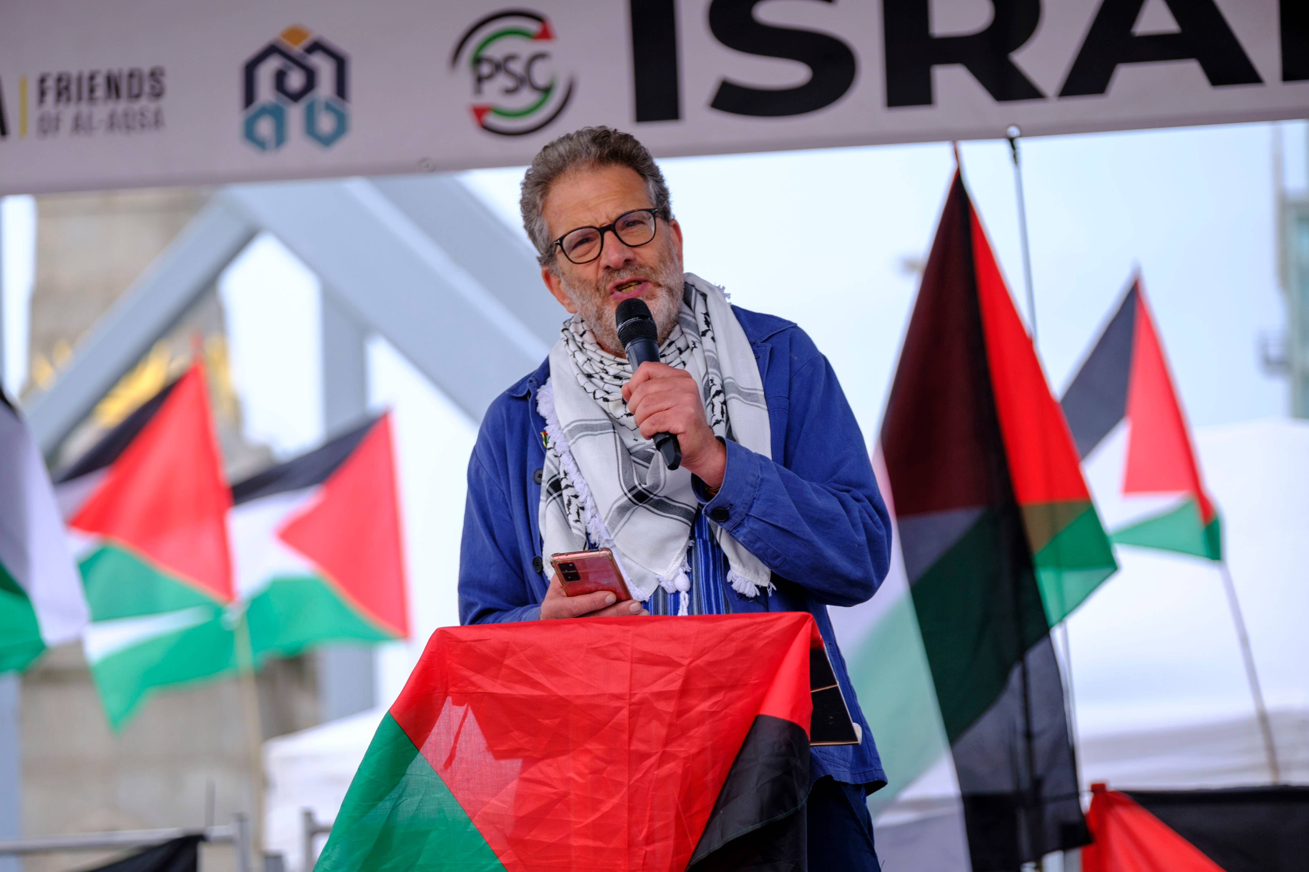 Mr Jamal said the group did not anticipate marching for a year (Jess Hurd/Palestine Solidarity Campaign)