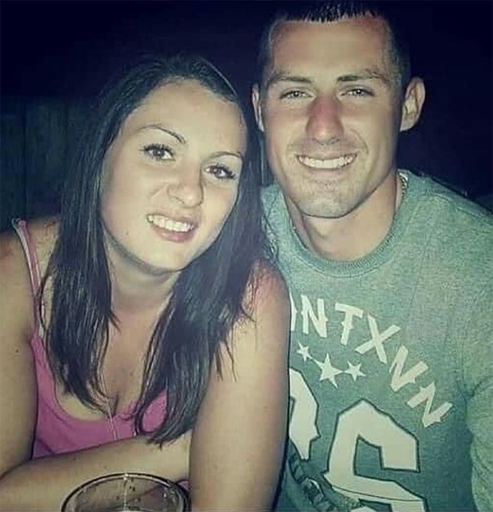 Victoria Taylor pictured with her brother Joe