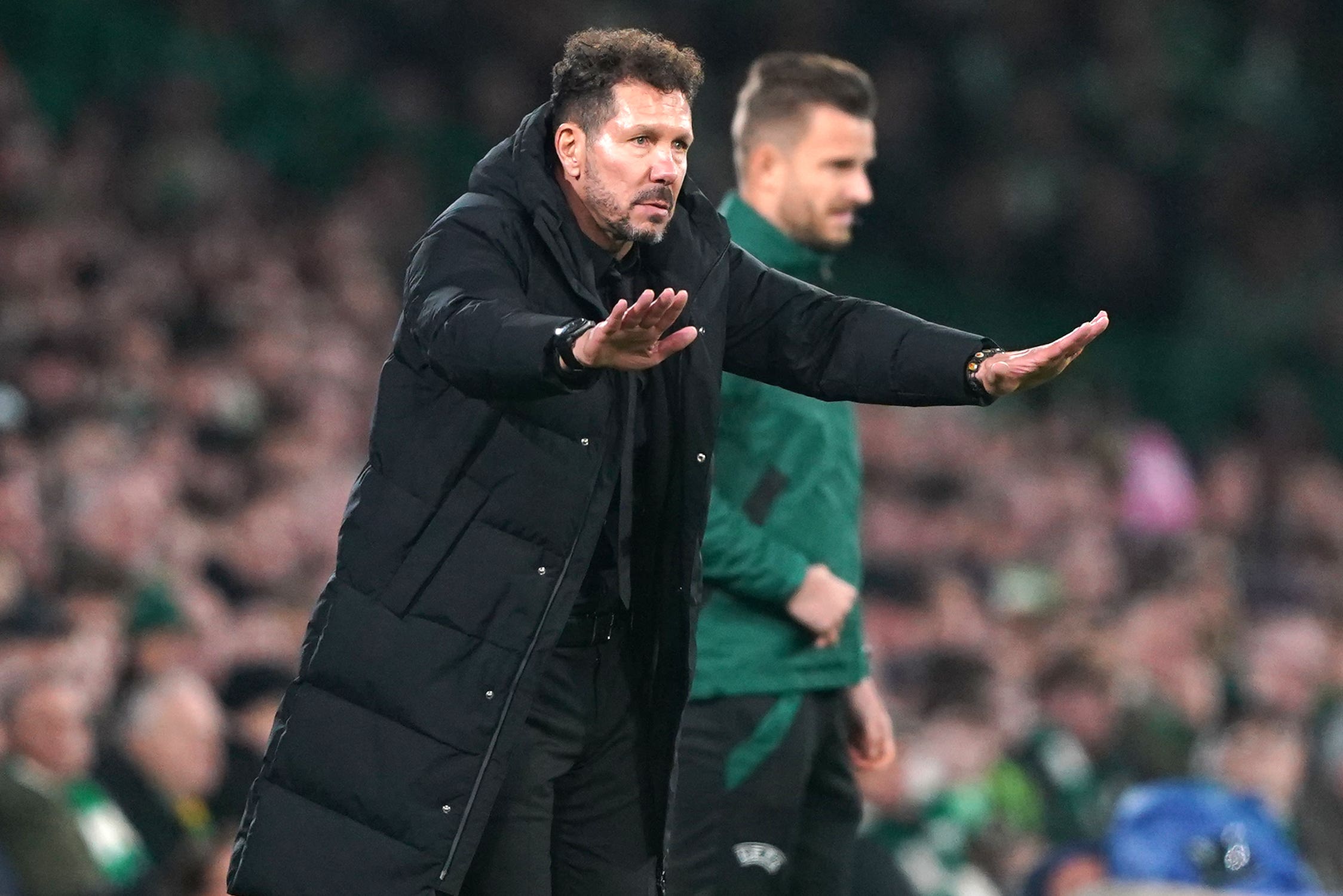 Atletico Madrid boss Diego Simeone is looking for a response against Real Sociedad (Andrew Milligan/PA)