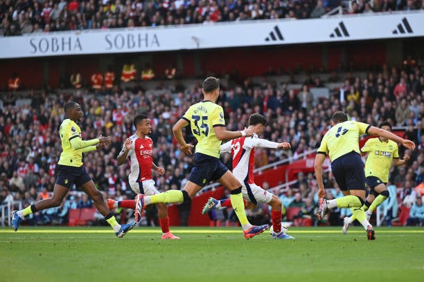 Kai Havertz equalises for Arsenal against Southampton