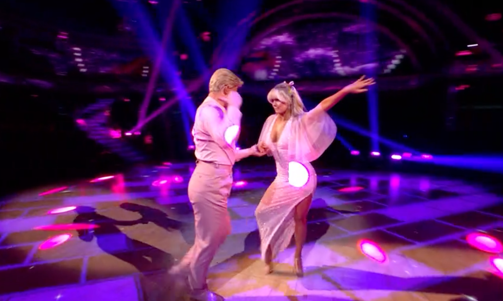 Tasha and Aljaz dance a Rumba to a song from Barbie