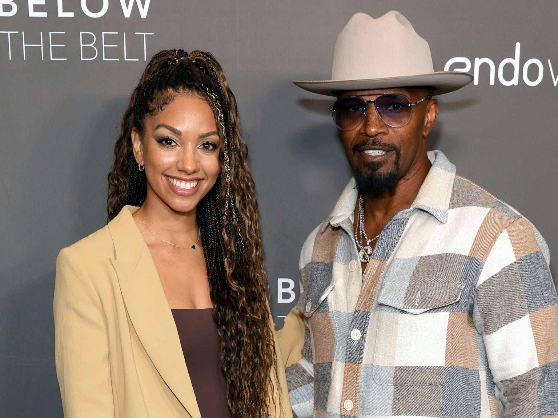 Jamie Foxx’s daughter Corinne Foxx, left, celebrated her engagement in her dad’s Chicago rehab center