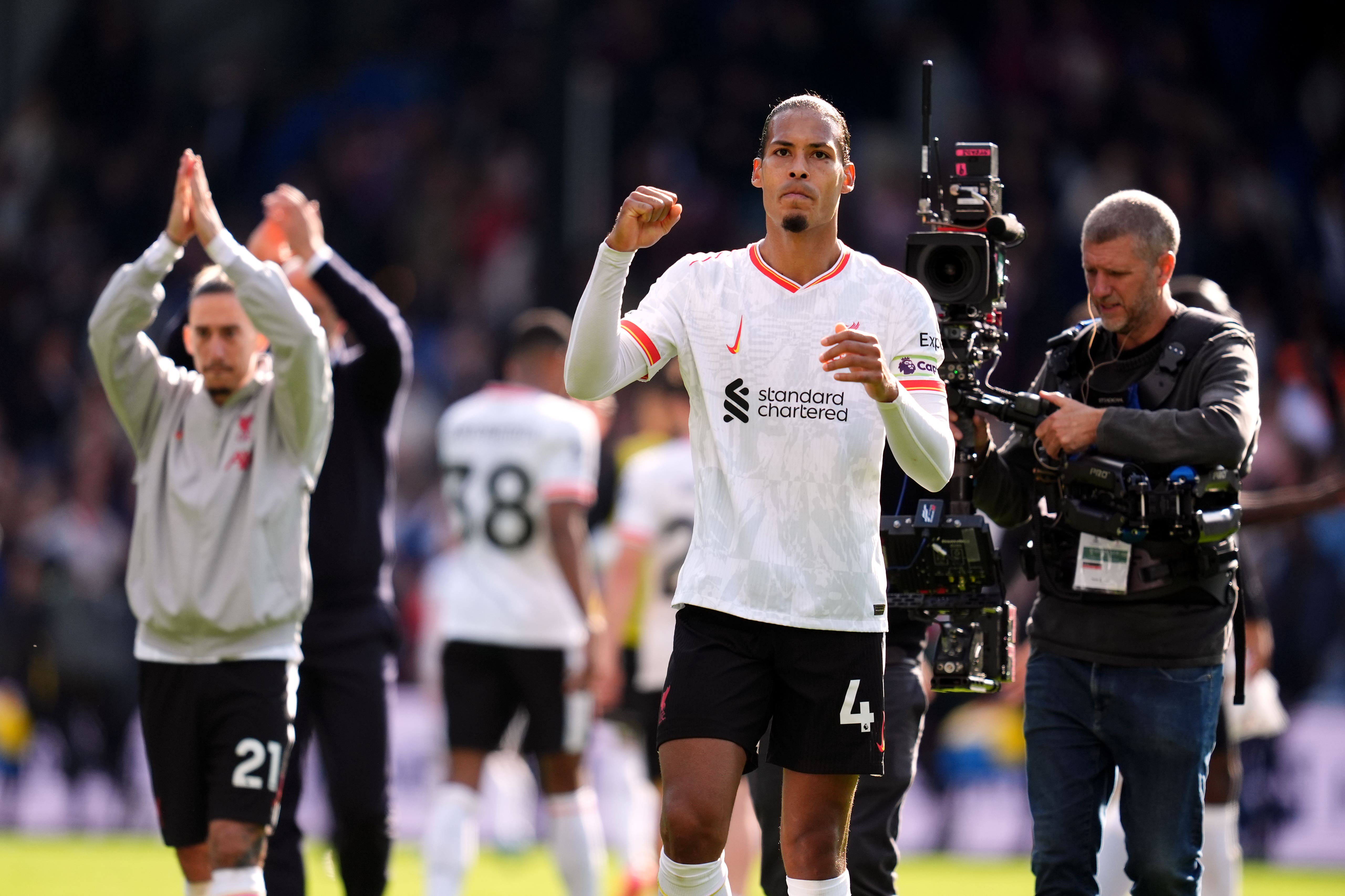 Liverpool’s Virgil van Dijk has targeted Premier League glory this season (Adam Davy/PA)