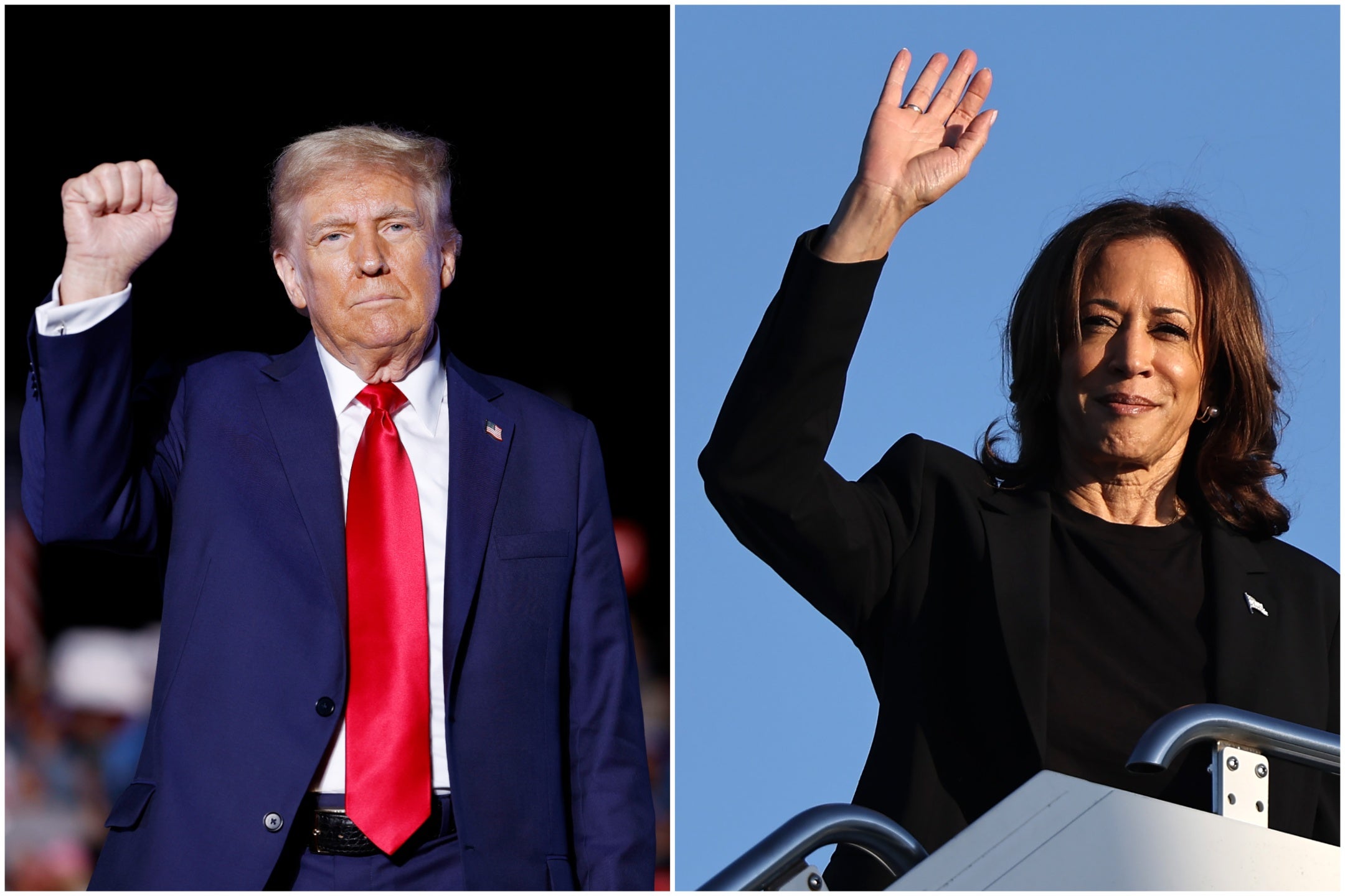 Donald Trump and Kamala Harris are neck-and-neck in two states key to Democratic victories