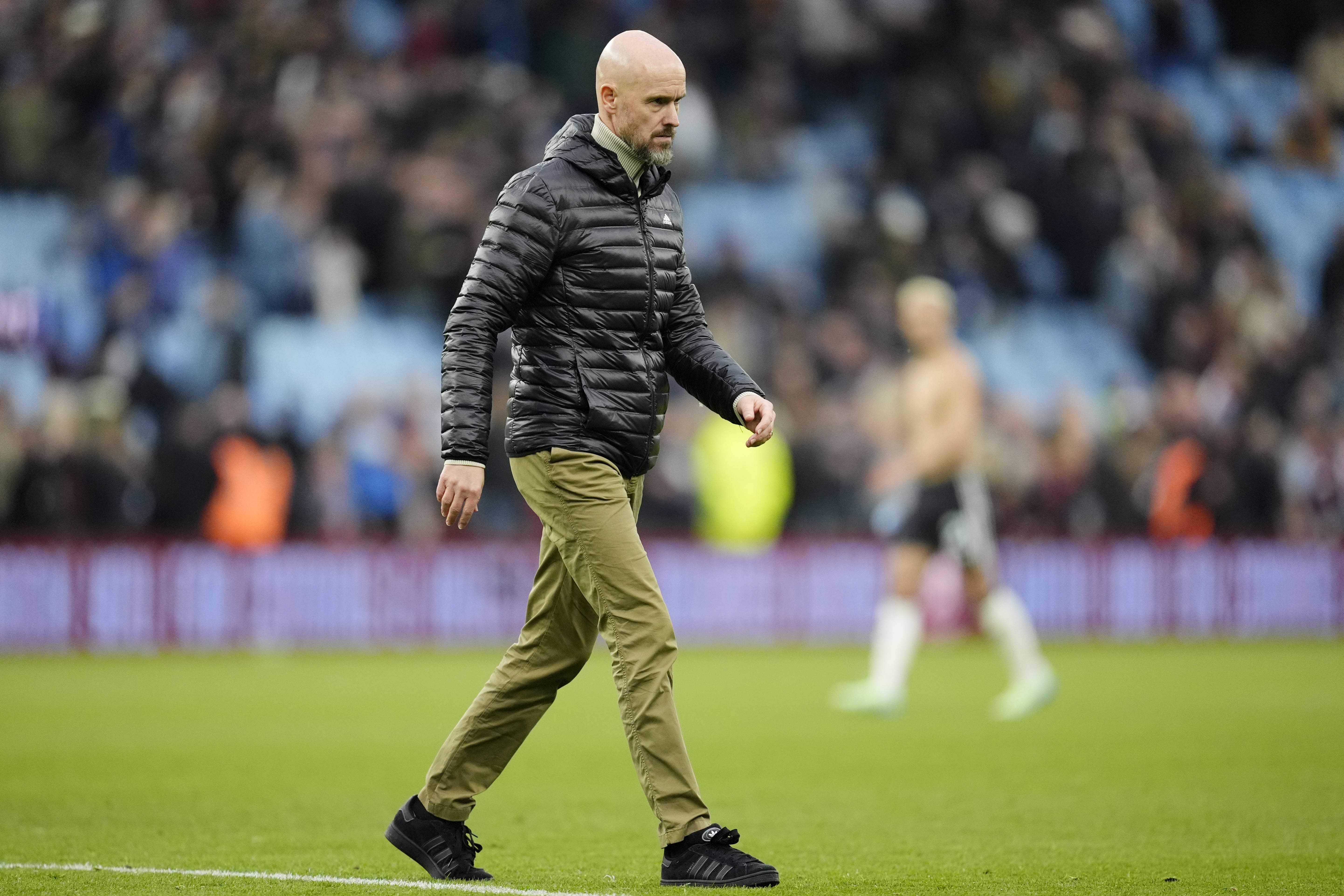 Erik ten Hag’s future remains under the spotlight following Sunday’s 0-0 draw at Villa Park (Nick Potts/PA)