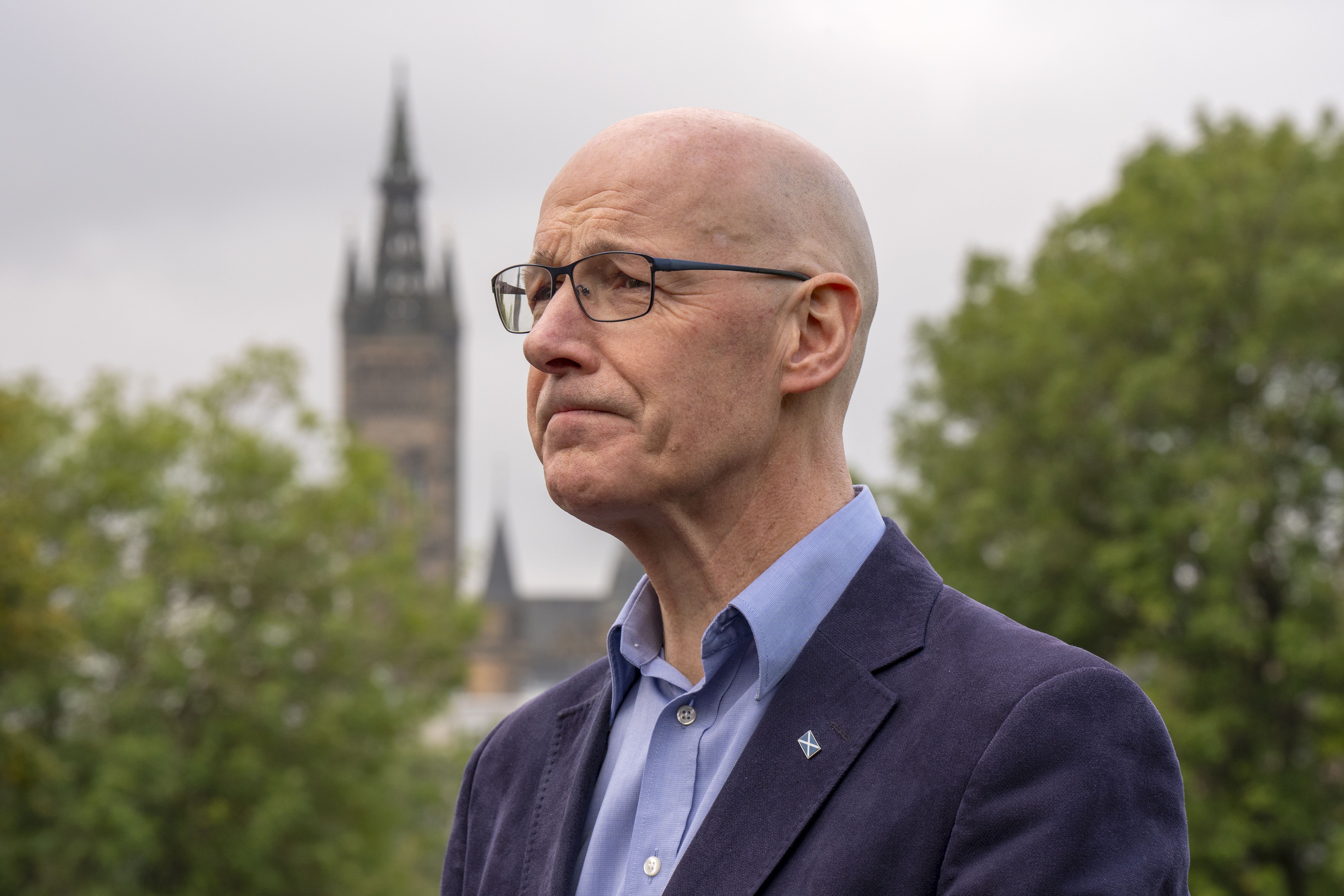 First Minister John Swinney paid tribute to traumatised Jewish communities (Jane Barlow/PA Wire).