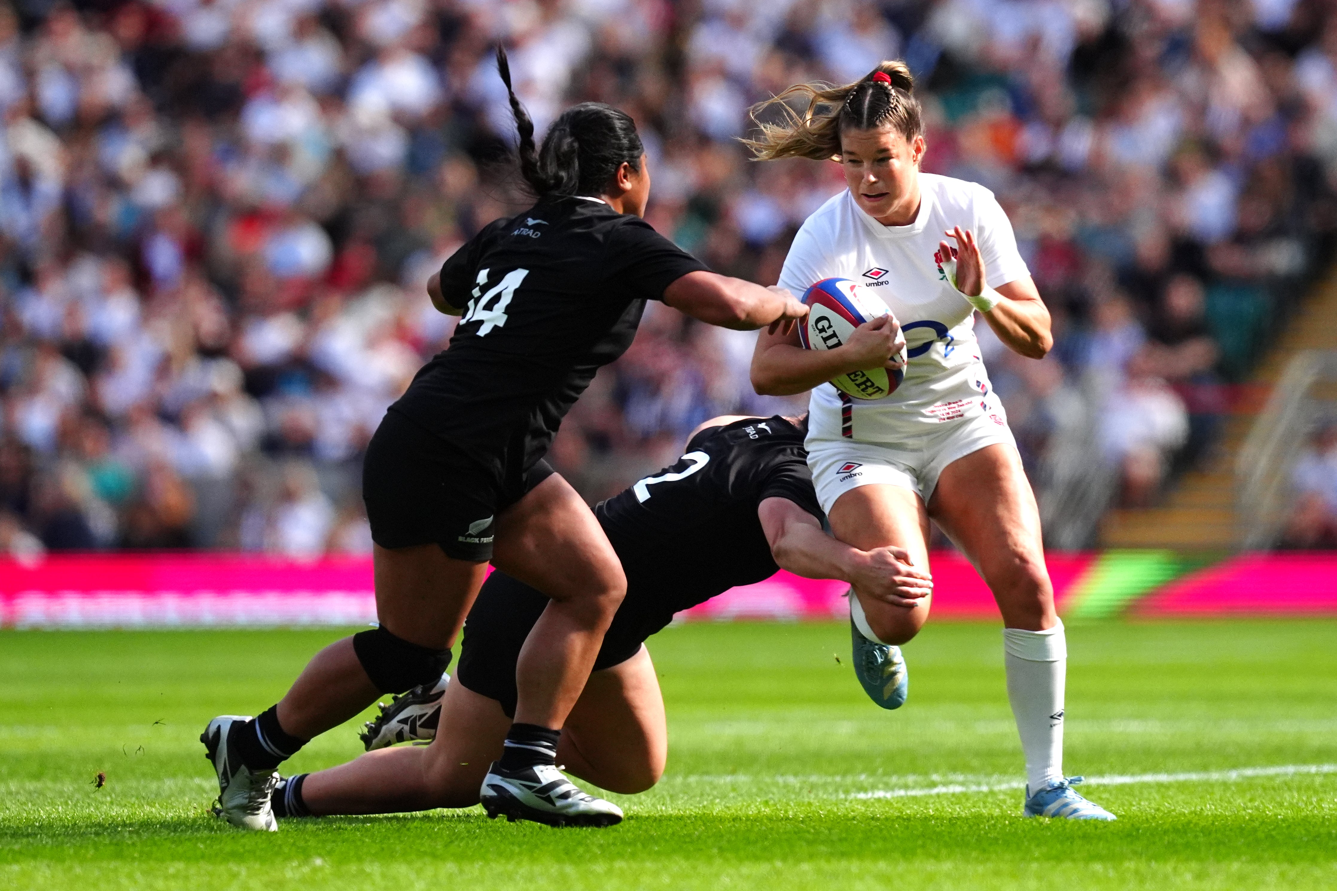 Jess Breach scored a hat-trick as England defeated the Black Ferns