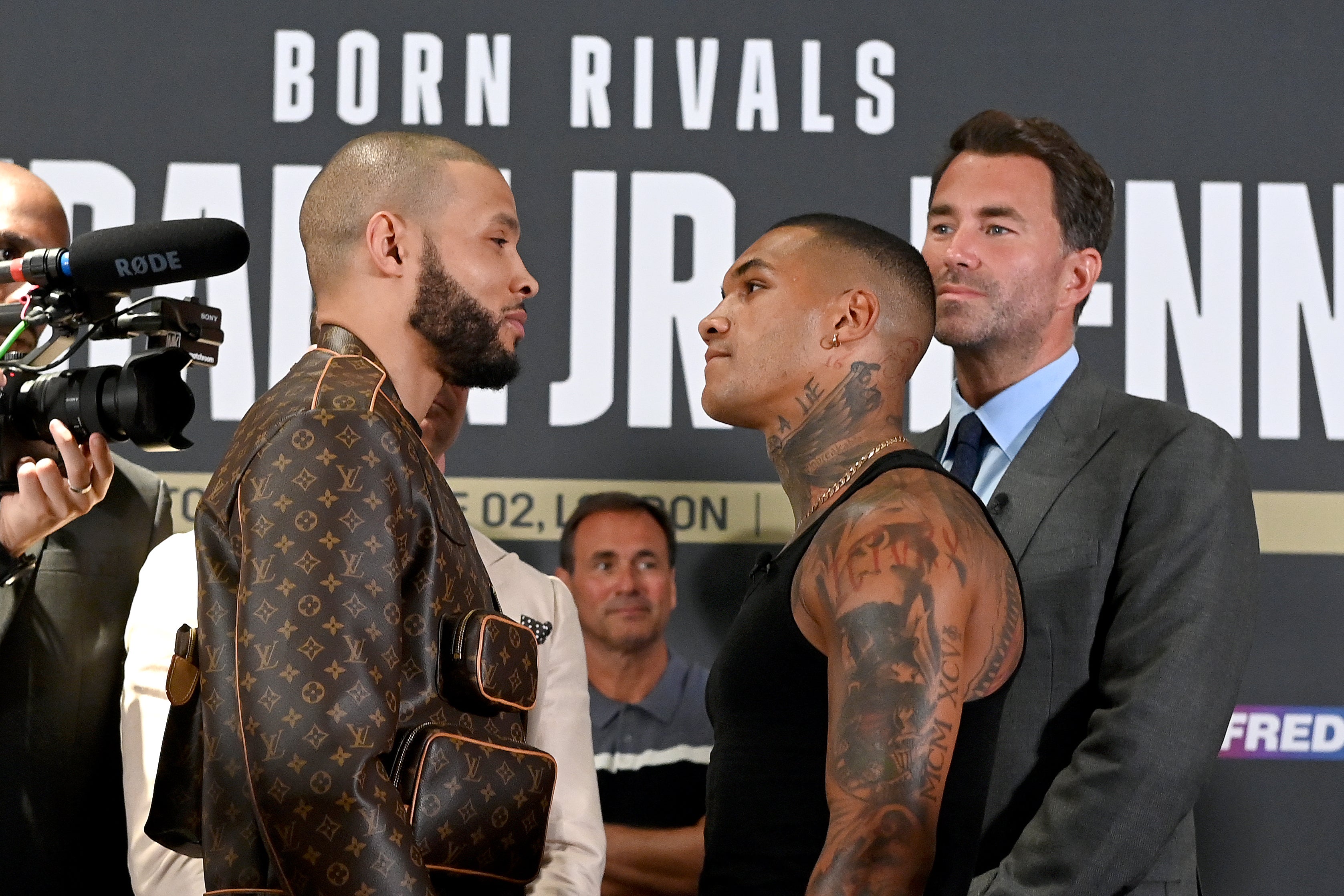 Eubank Jr and Conor Benn came face to face in 2022, before their fight was cancelled when Benn failed a drug test