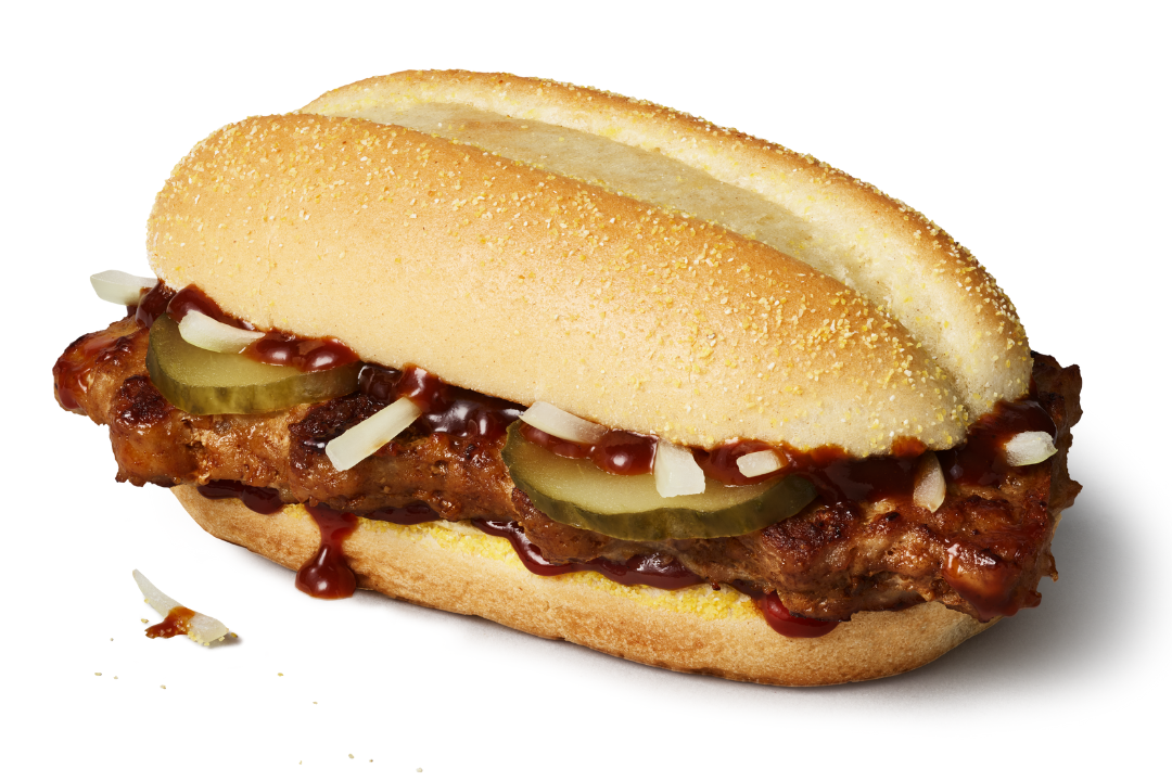 The McRib will return in October 2024