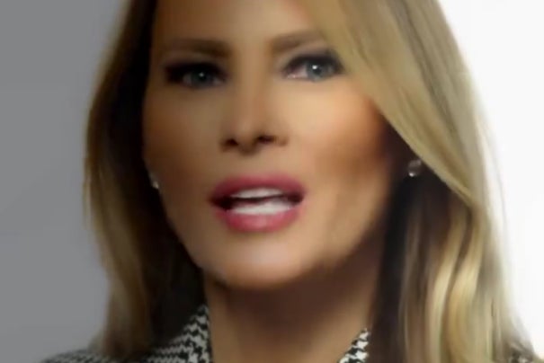 Former first lady Melania Trump appears in a social media video to promote her new memoir on October 7 2024