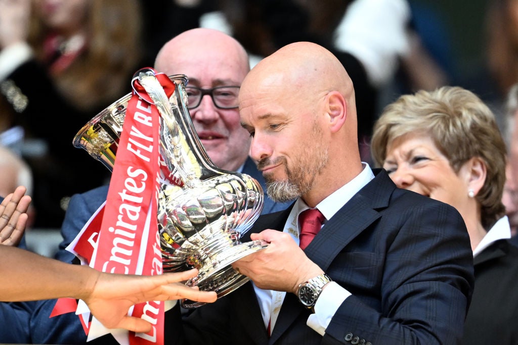 Ten Hag won the FA Cup but was unable to save his job