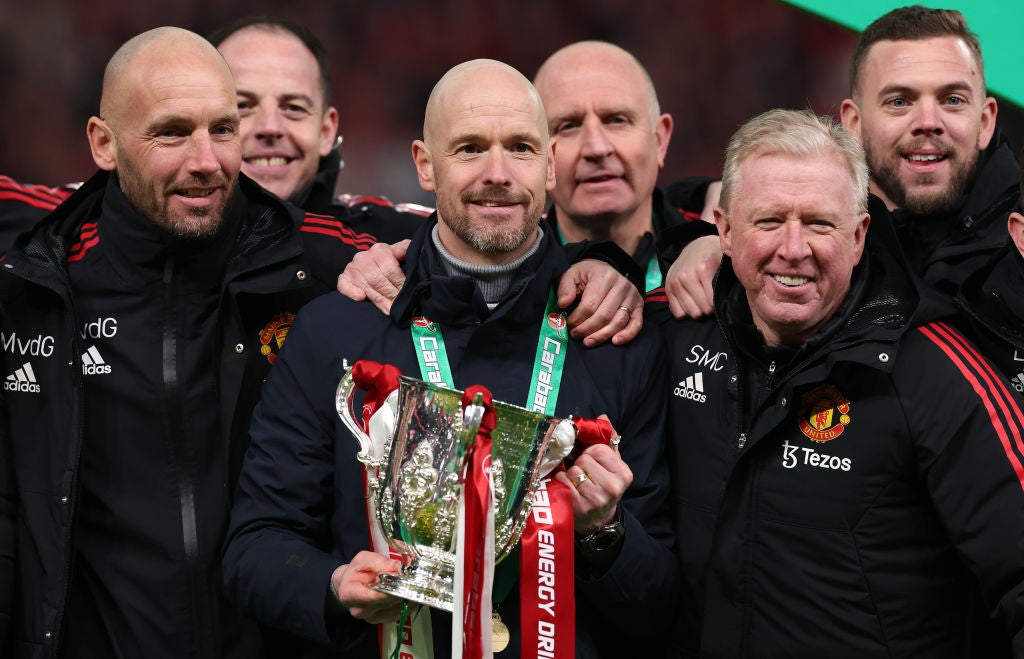 The Dutchman lifted the Carabao Cup at Wembley to end United’s trophy drought