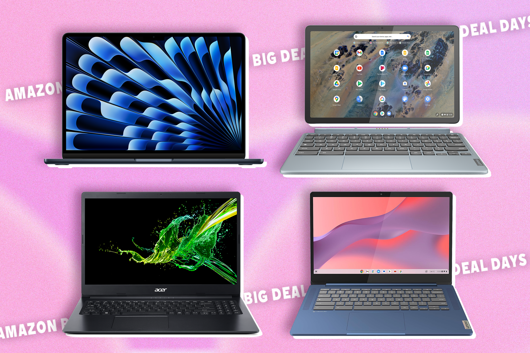 We’re seeing big savings on top laptop devices from Acer, Lenovo and Asus, plus discounts on the MacBook Air