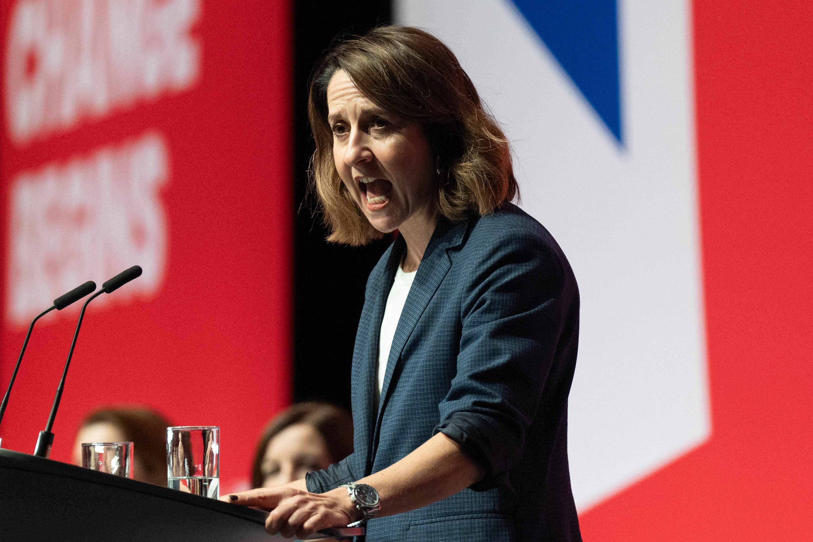 Work and pensions secretary Liz Kendall speaks at Labour’s 2024 conference