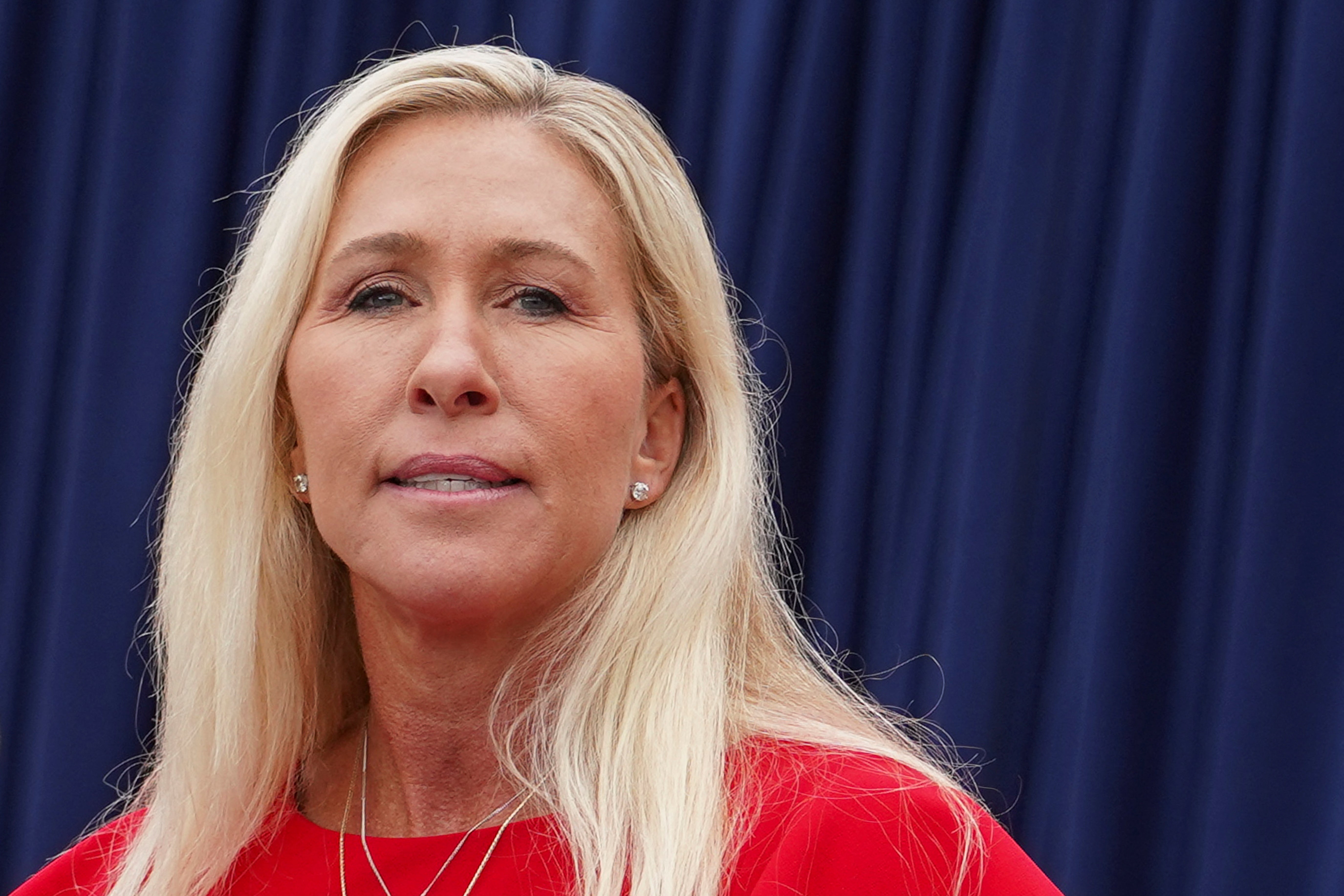 Marjorie Taylor Greene speaks at a campaign rally for Republican vice presidential candidate U.S. Senator JD Vance. She has now spoken out about the latest viral trend, consuming raw milk