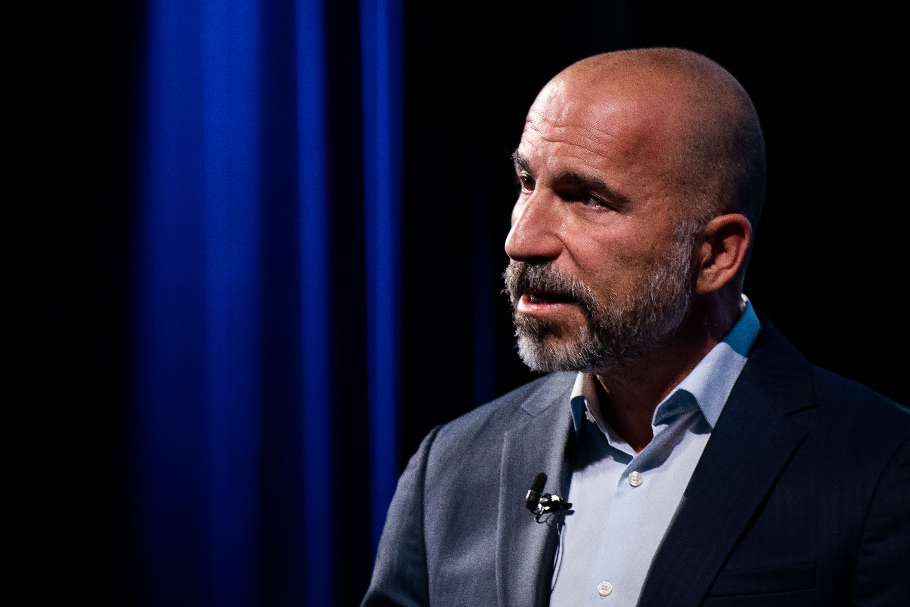 Chief executive Dara Khosrowshahi has spoken in favour of more Uber drivers using electric vehicles (Aaron Chown/PA)