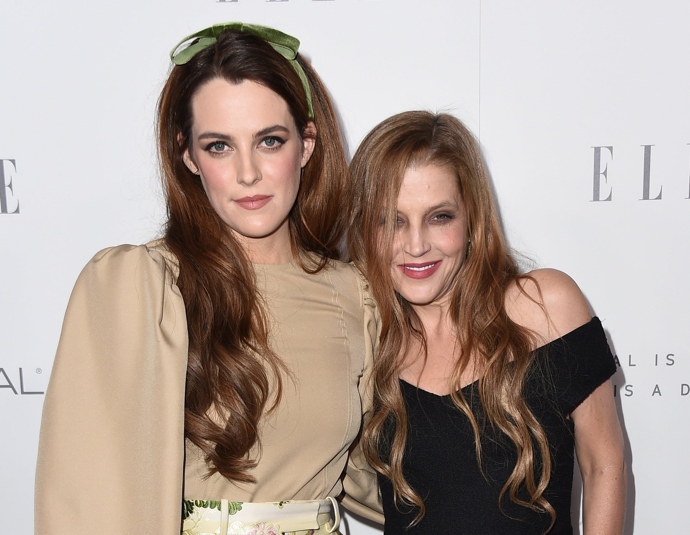 Riley Keough (left) with her mother Lisa Marie Presley in 2017