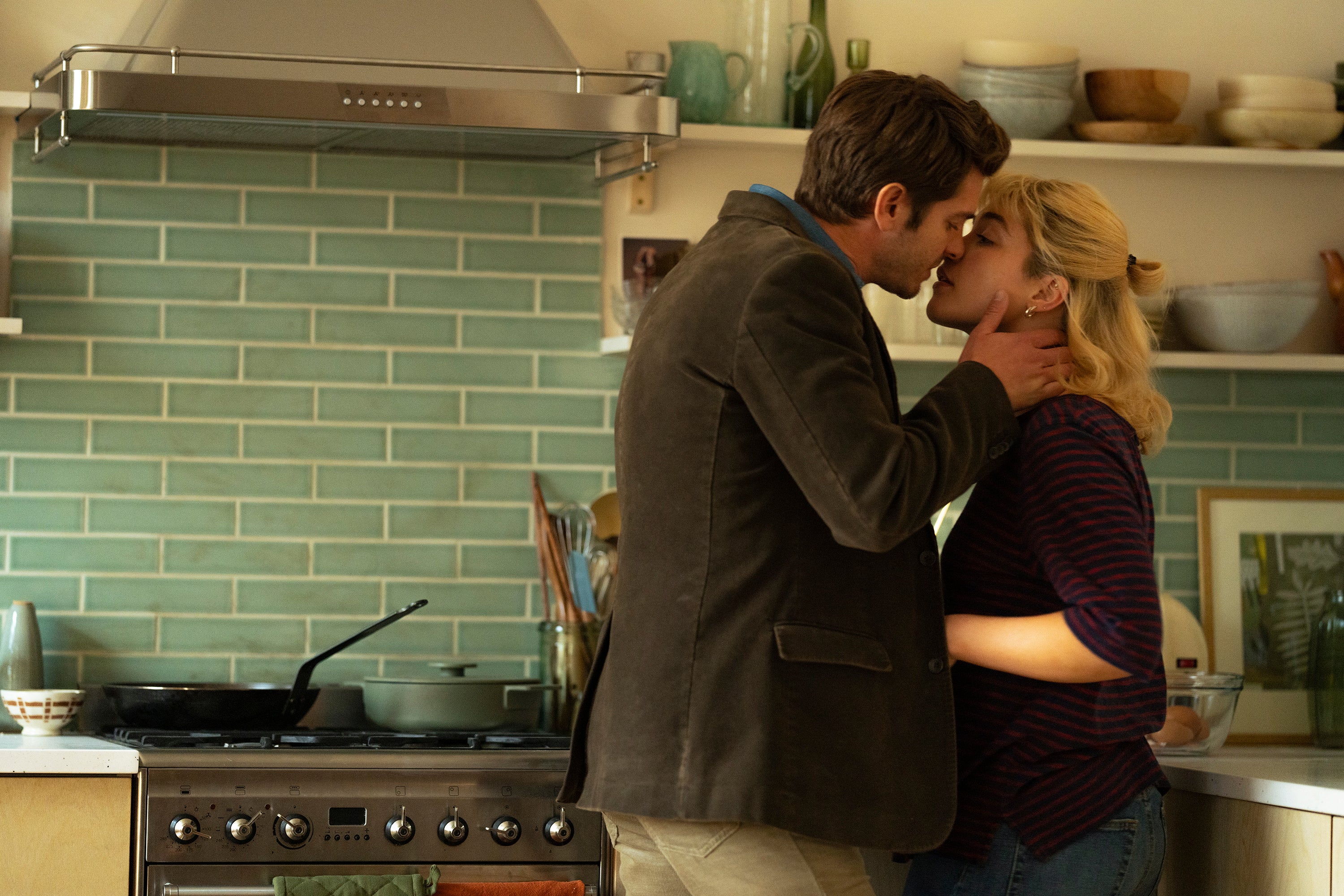 Andrew Garfield and Florence Pugh in ‘We Live in Time’