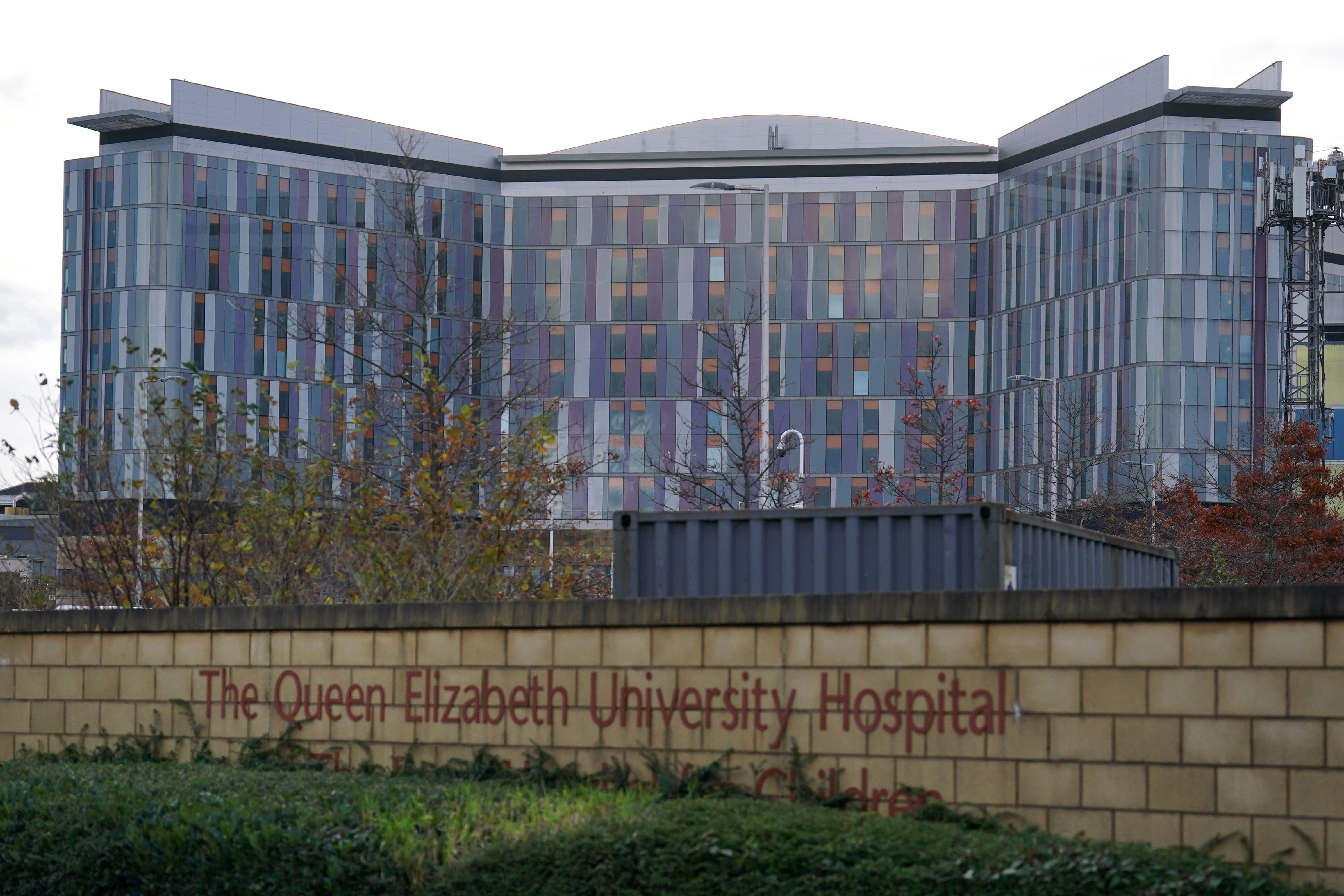 A water hygiene expert said he was concerned by the ‘vulnerability’ in the water system at the Queen Elizabeth University Hospital in Glasgow (Andrew Milligan/PA)