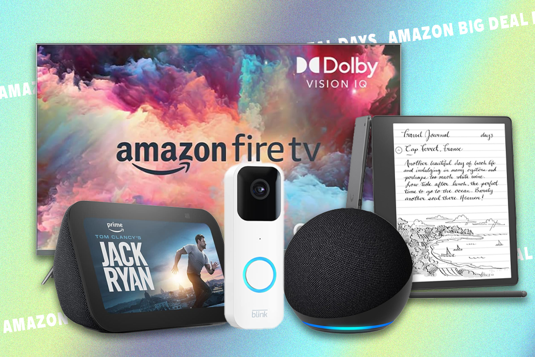 Amazon products include tablets, streaming sticks, ereaders and video doorbells