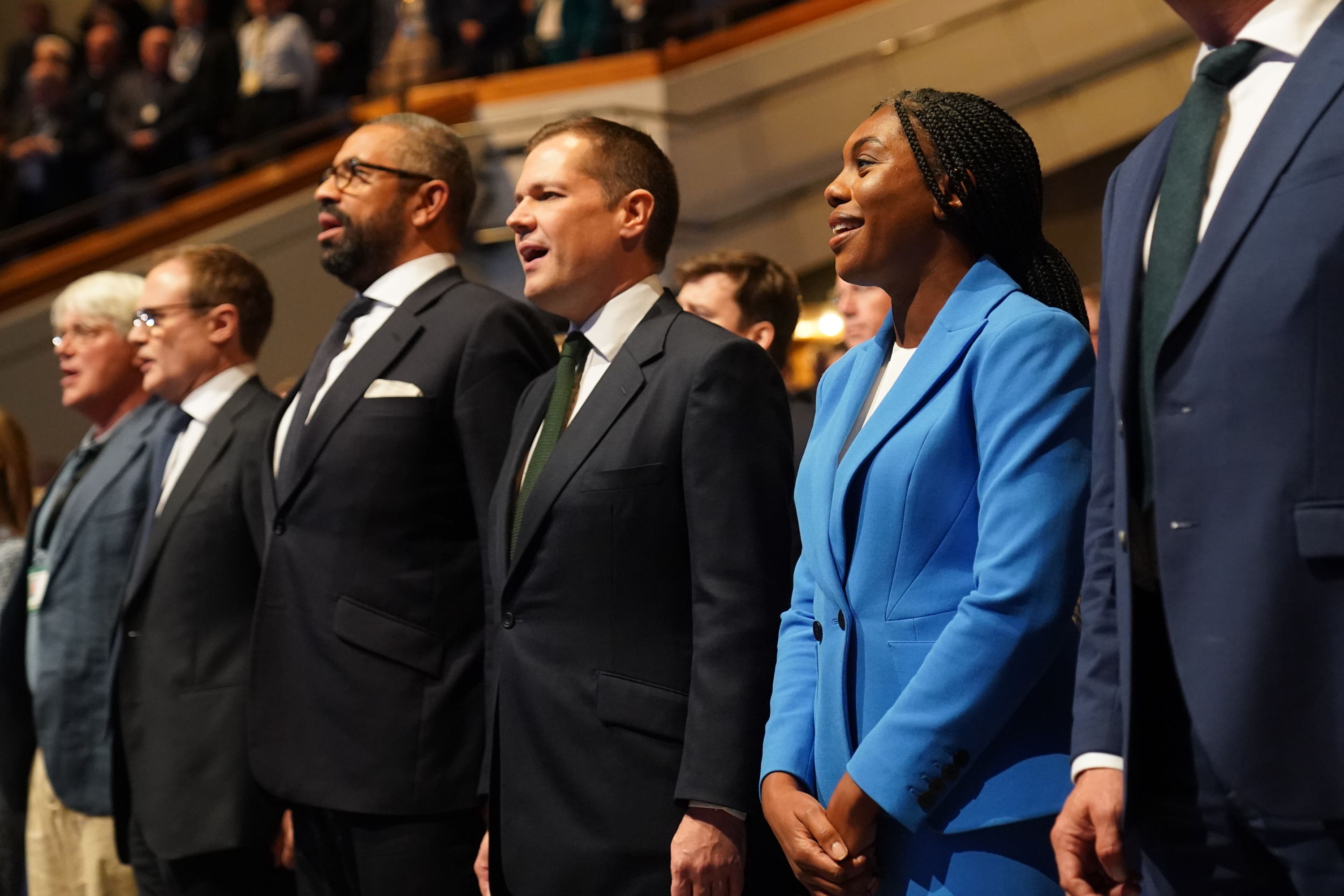 Robert Jenrick and Kemi Badenoch are the last two standing after James Cleverly’s shock exit