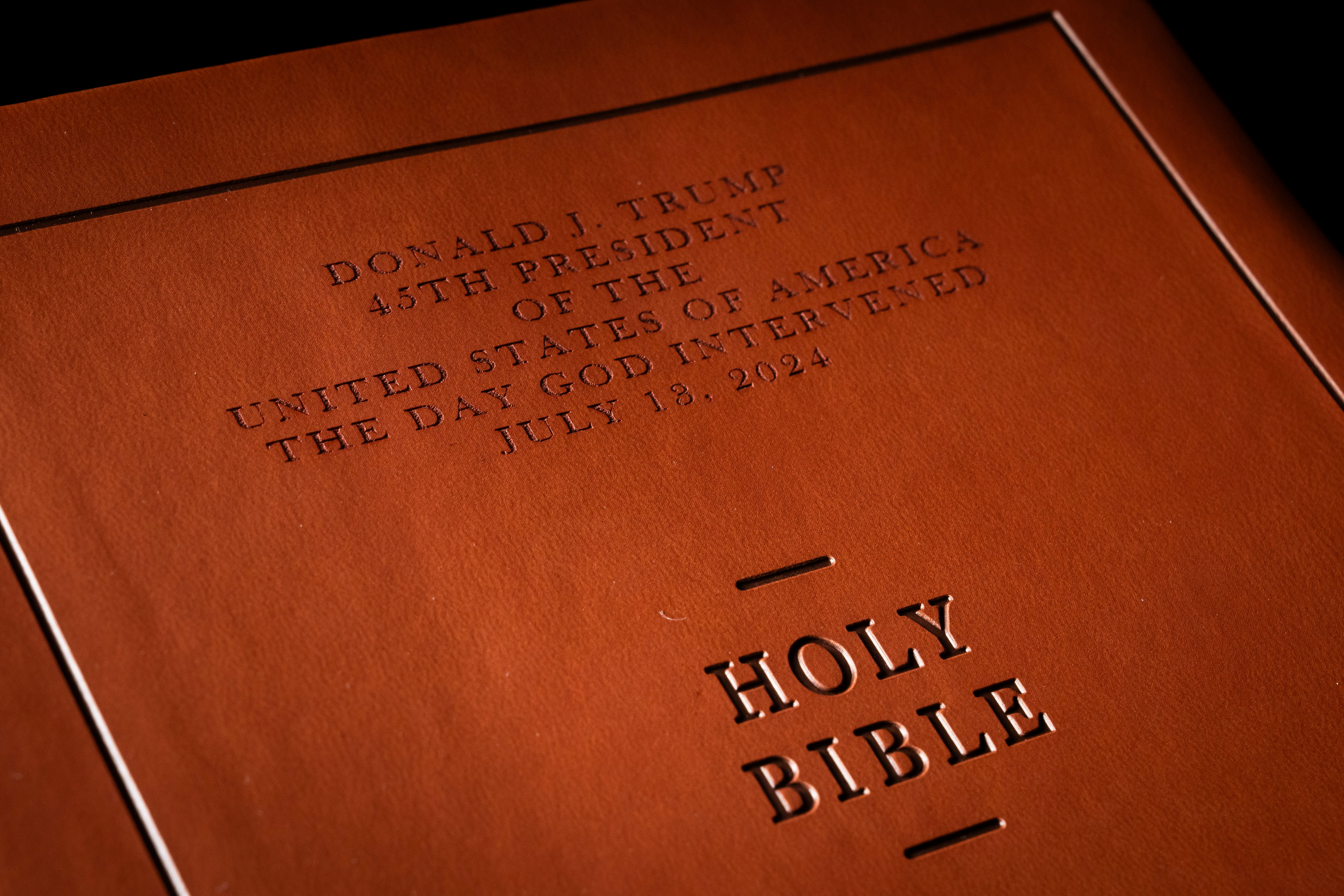 Trump has been accused of blasphemy by attempting to make a profit from the Bible, launched last year as an attempt to shore up his support from evangelical Christians