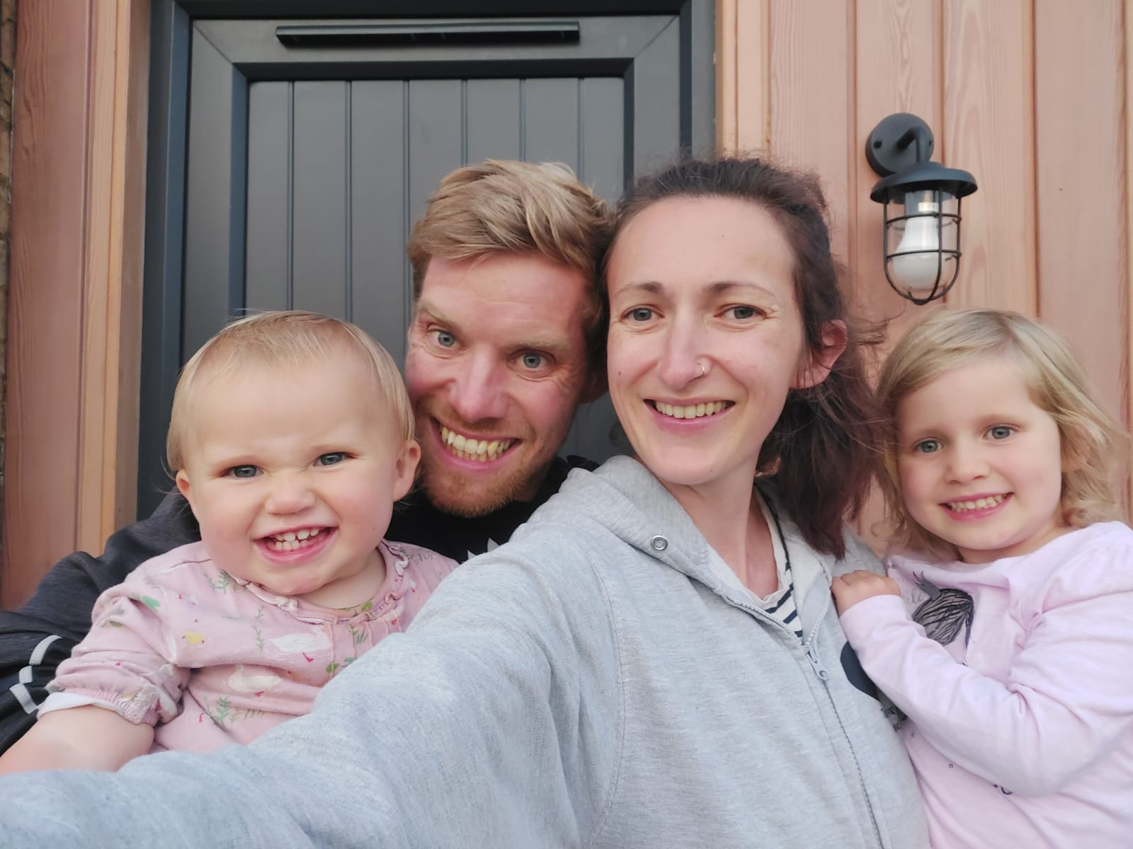 Jack and Emily with their two young daughters