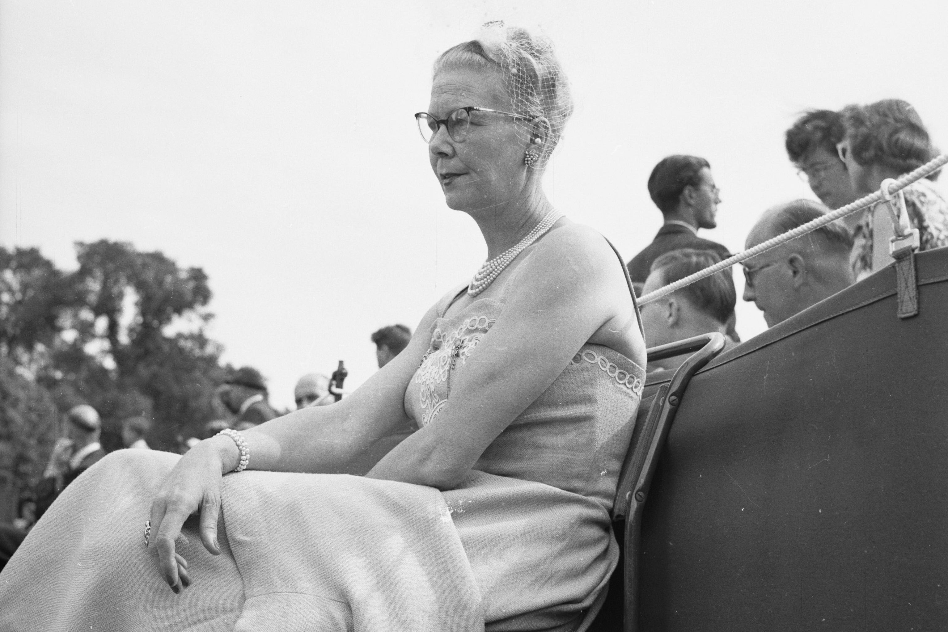 A line judge pictured at Wimbledon in 1954