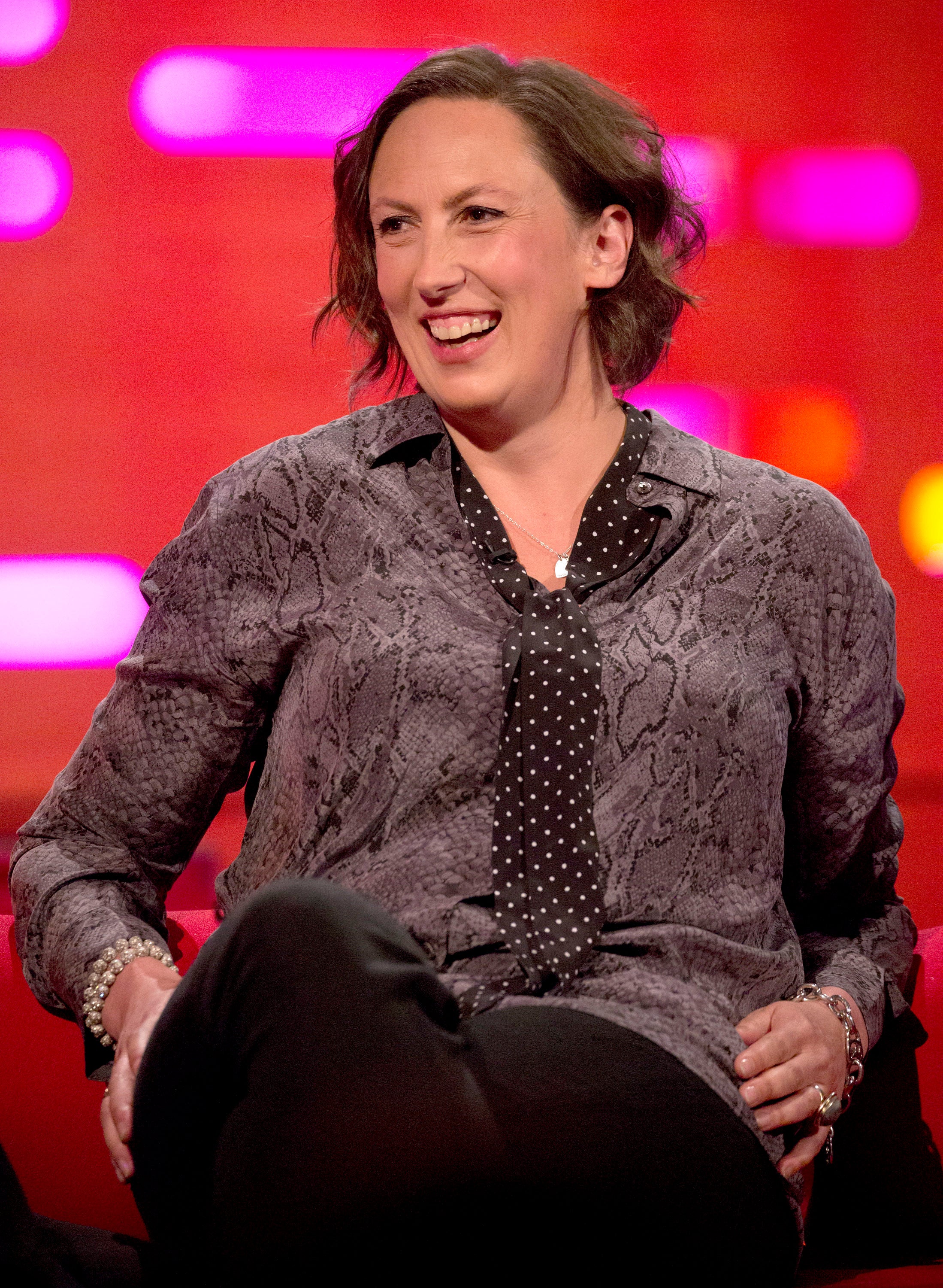 Miranda Hart during the filming of the Graham Norton Show