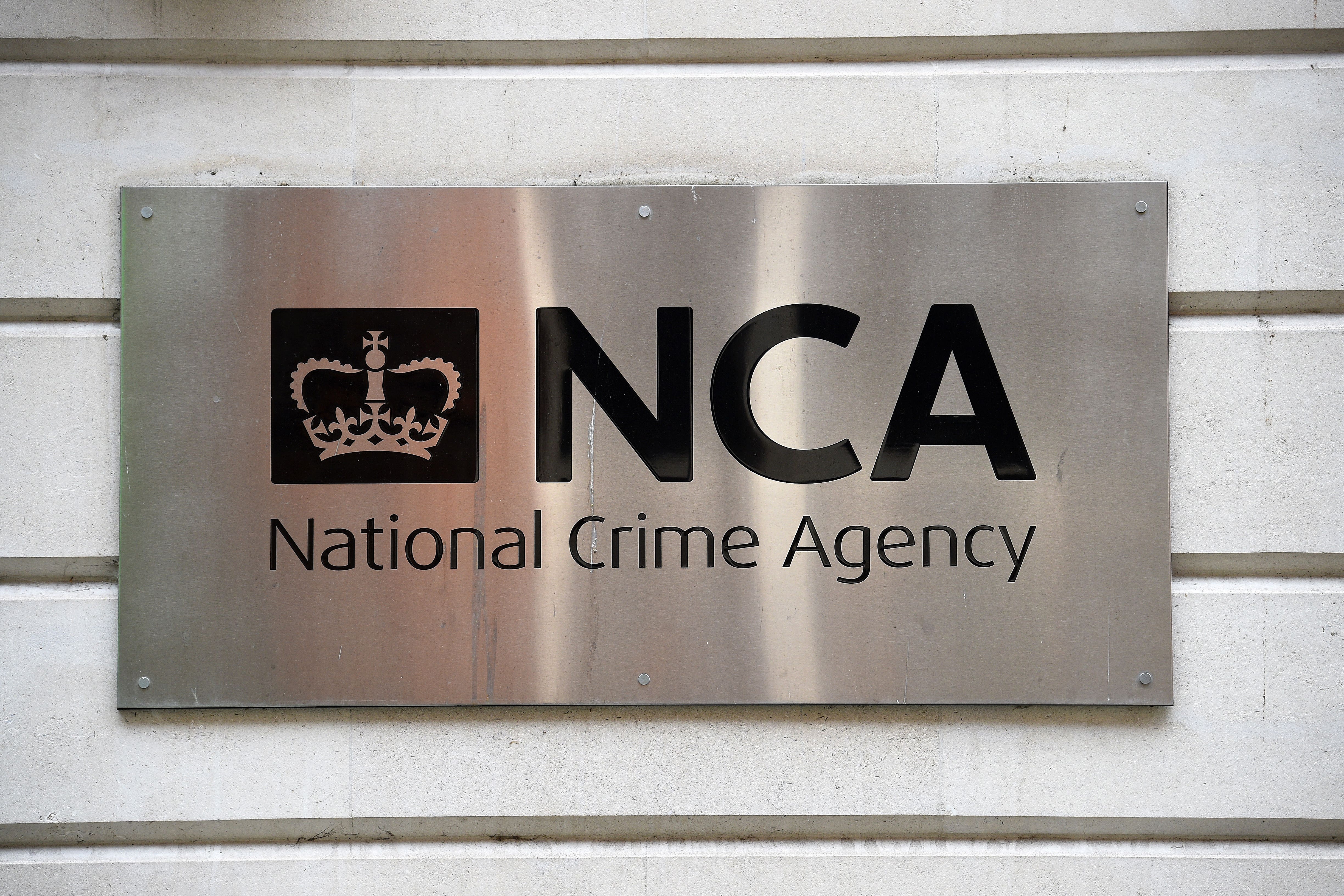 A view of the National Crime Agency (NCA) sign in Westminster, London (Kirsty O’Connor/PA)