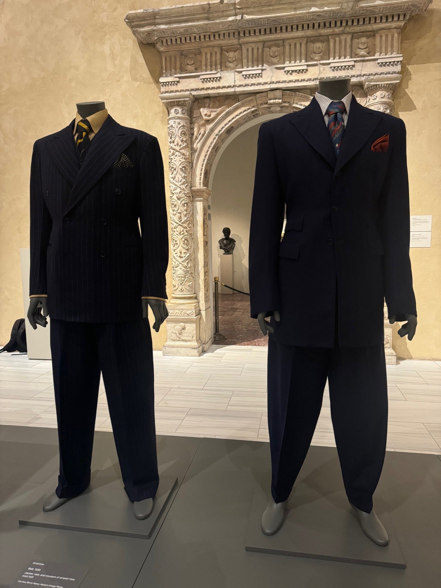 Zoot suits from the 1940s will be featured as a means to understand how exaggerated silhouttes questioned perceptions of masculinity and sexuality