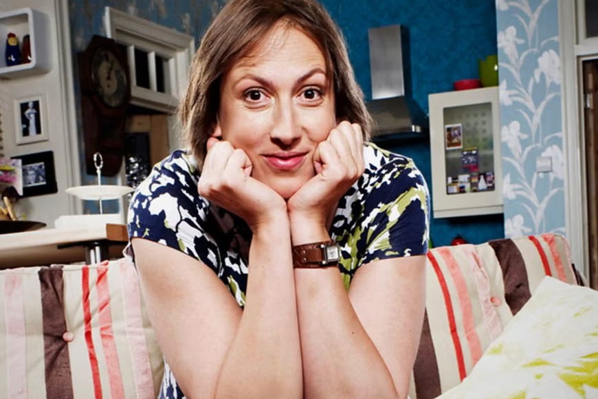 Hart in her mega-hit BBC sitcom ‘Miranda'