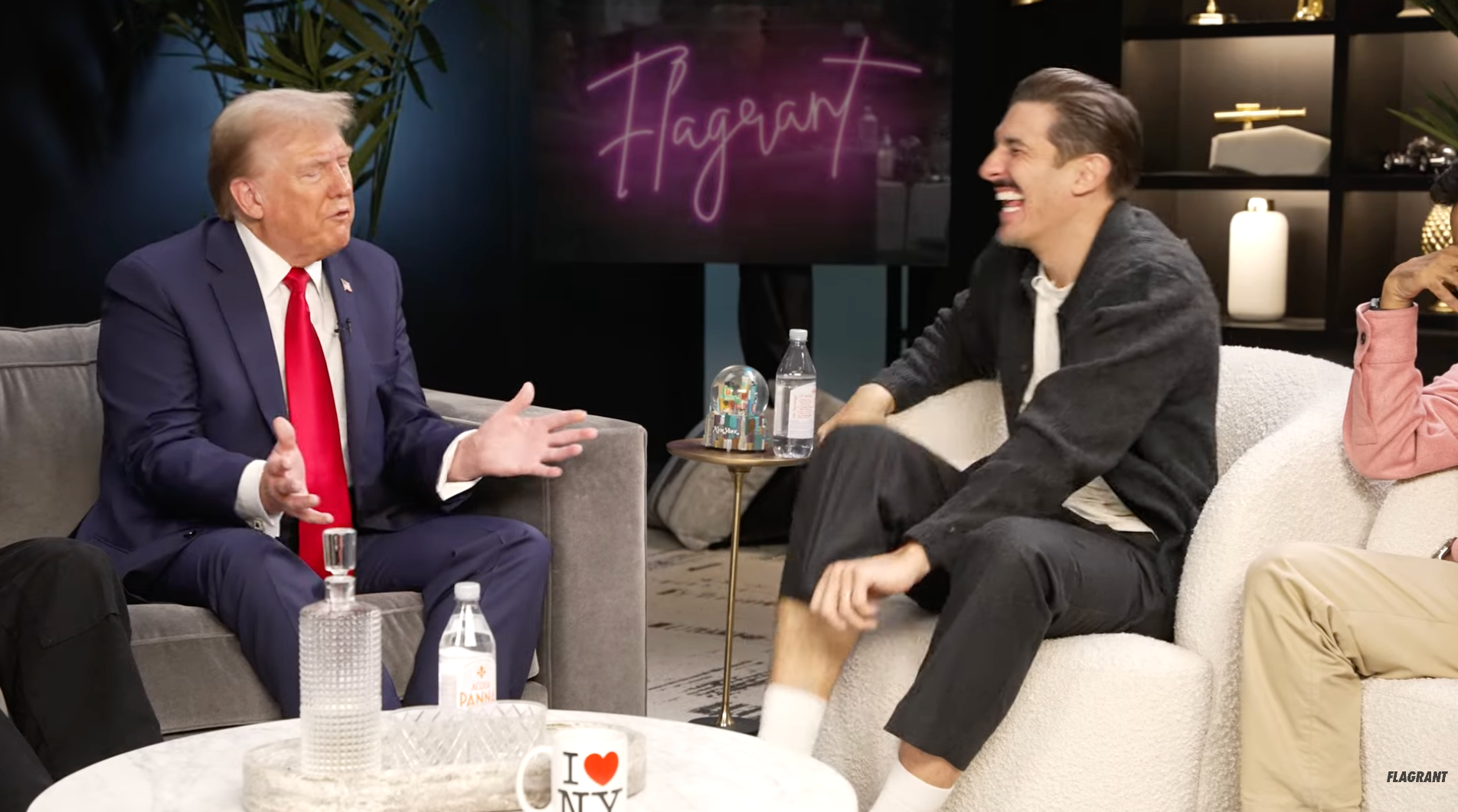 Comedian Andrew Schulz laughs in Donald Trump’s face after he claims he is ‘basically a truthful person'