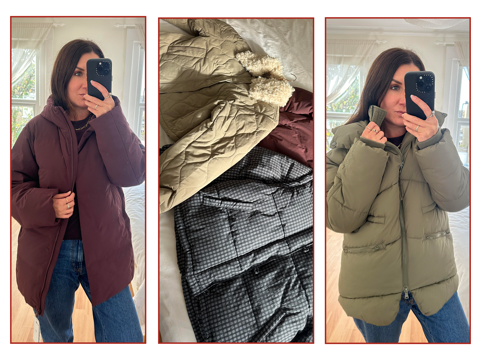 Our fashion writer in action, putting puffers to the test